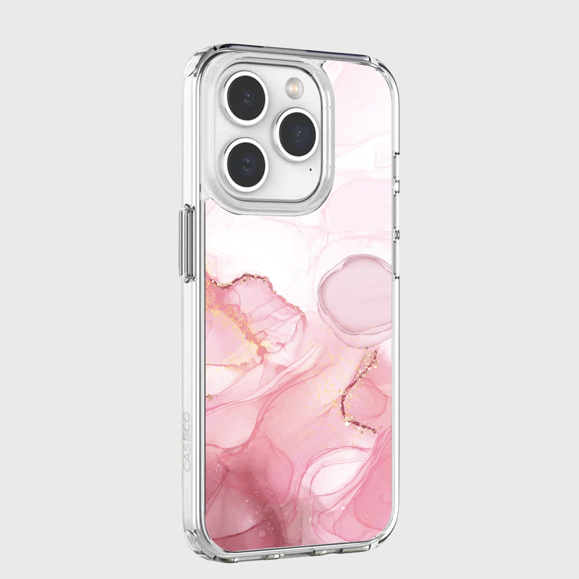 iPhone 15 Pro Max Case With MagSafe - Pink Marble