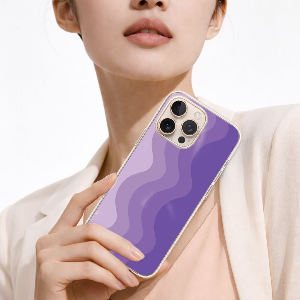 iPhone 16 Pro Max Case With MagSafe - Purple Wave