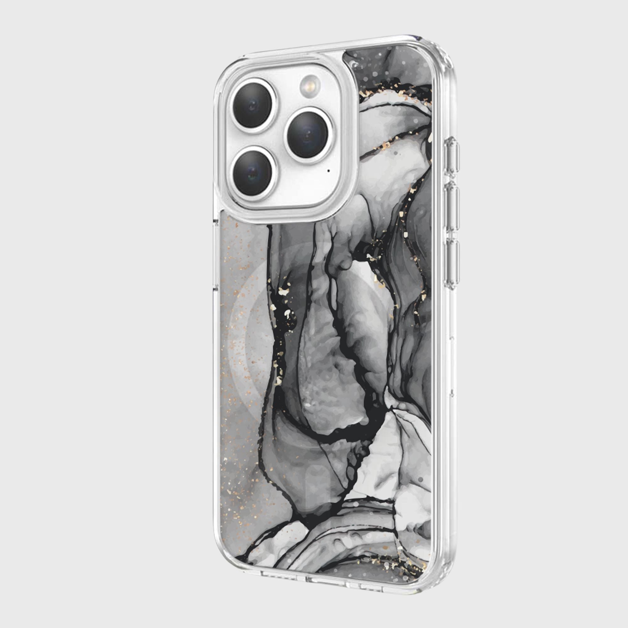 iPhone 15 Pro Max Case With MagSafe - Black Marble