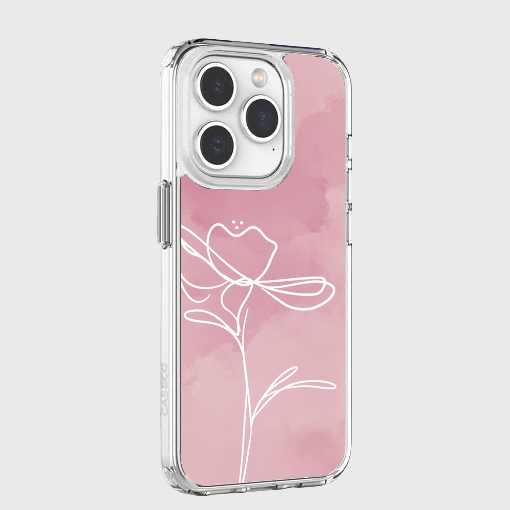 iPhone 15 Pro Case With MagSafe - Pink Flower