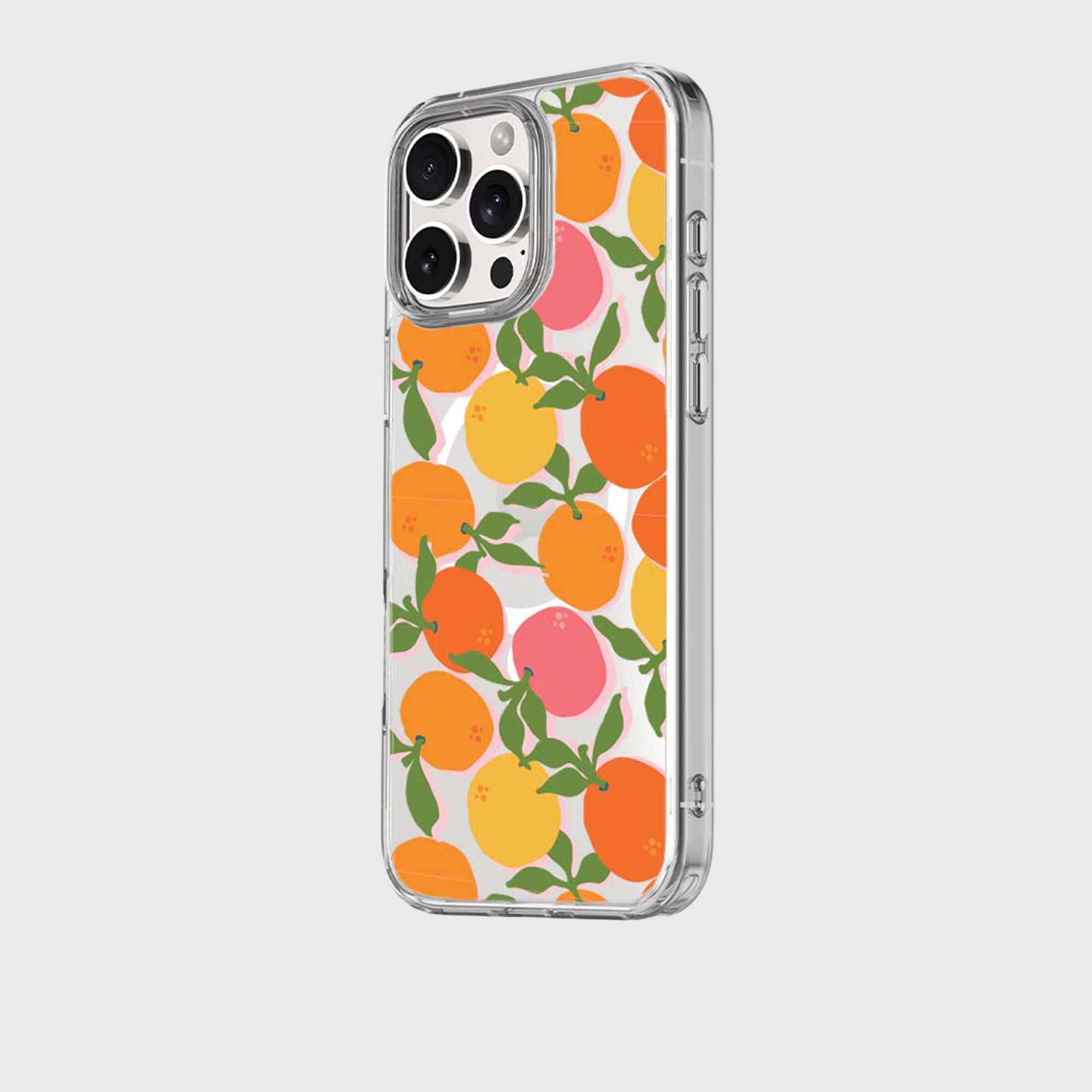 iPhone 15 Pro Max Clear Case - Orange You Clever Design