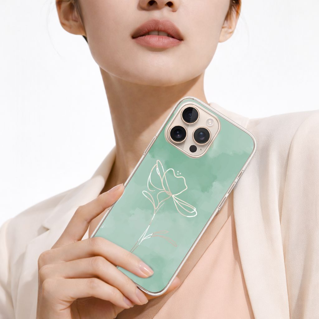 iPhone 16 Pro Max Case With MagSafe - Green Flower