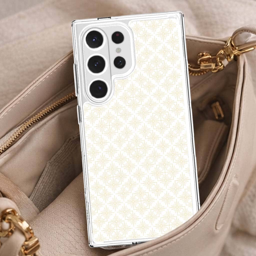 Samsung Galaxy S26 Ultra Clear Design Case - Petal Gold