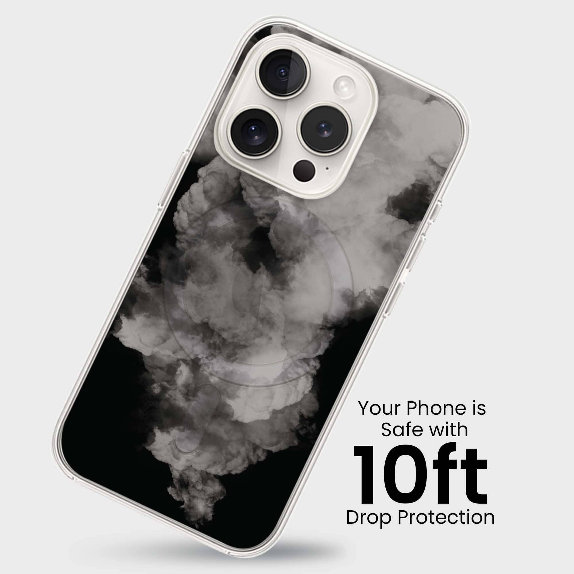 iPhone 15 Pro Case With MagSafe - White Cloud