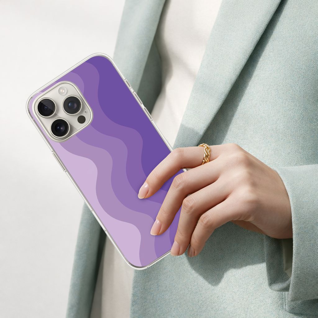 iPhone 16 Pro Max Case With MagSafe - Purple Wave