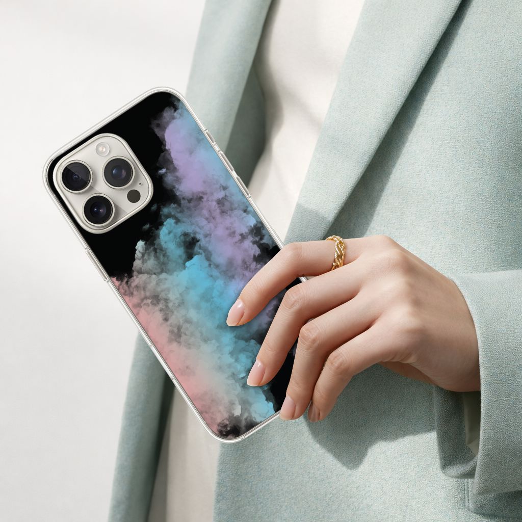 iPhone 16 Pro Max Case With MagSafe - Rainbow Cloud