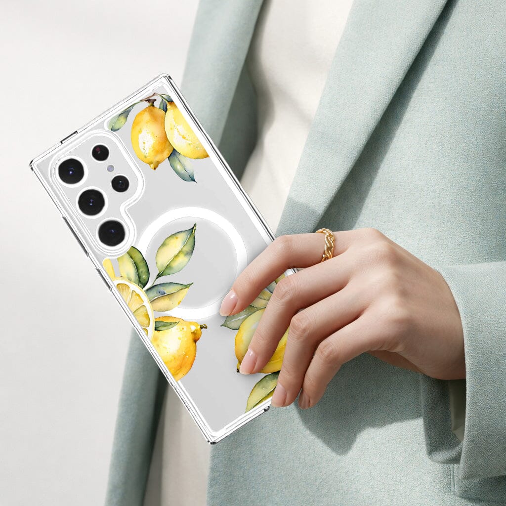 Samsung Galaxy S25 Ultra Lemons Clear Case