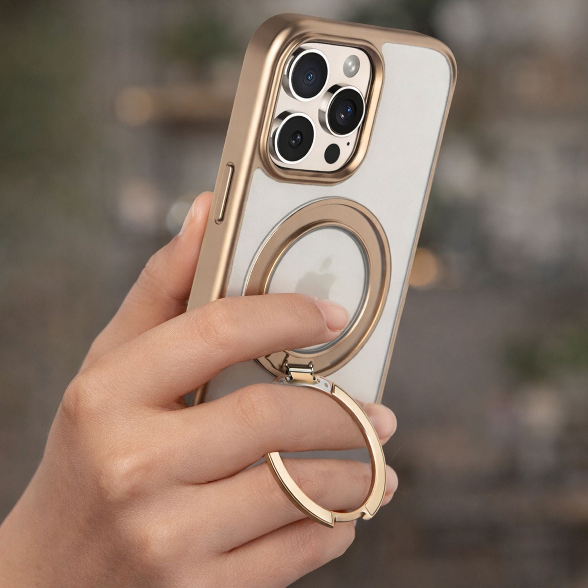 iPhone 16 Pro Max Frost Case with 360 MagSafe Kickstand