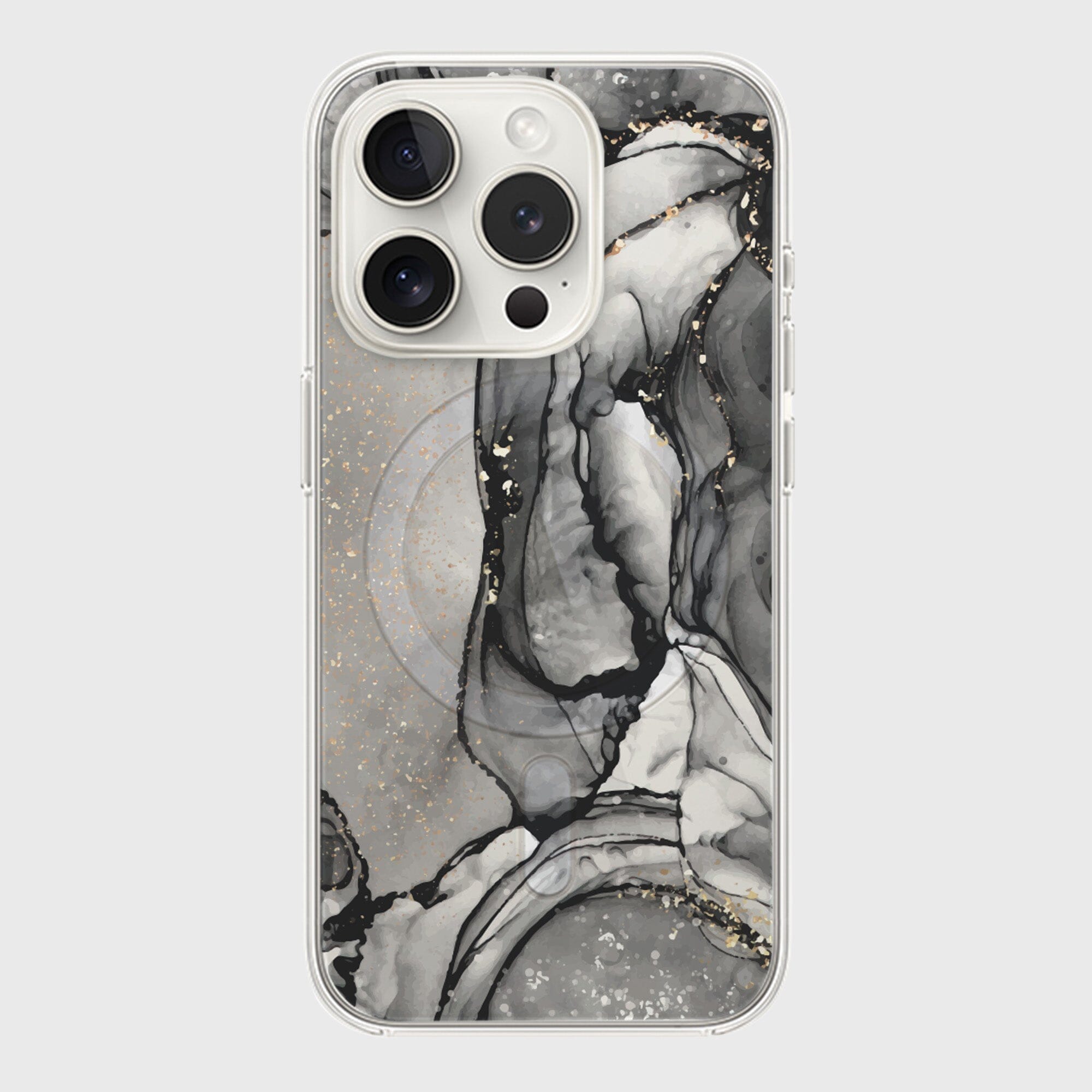 iPhone 15 Pro Max Case With MagSafe - Black Marble