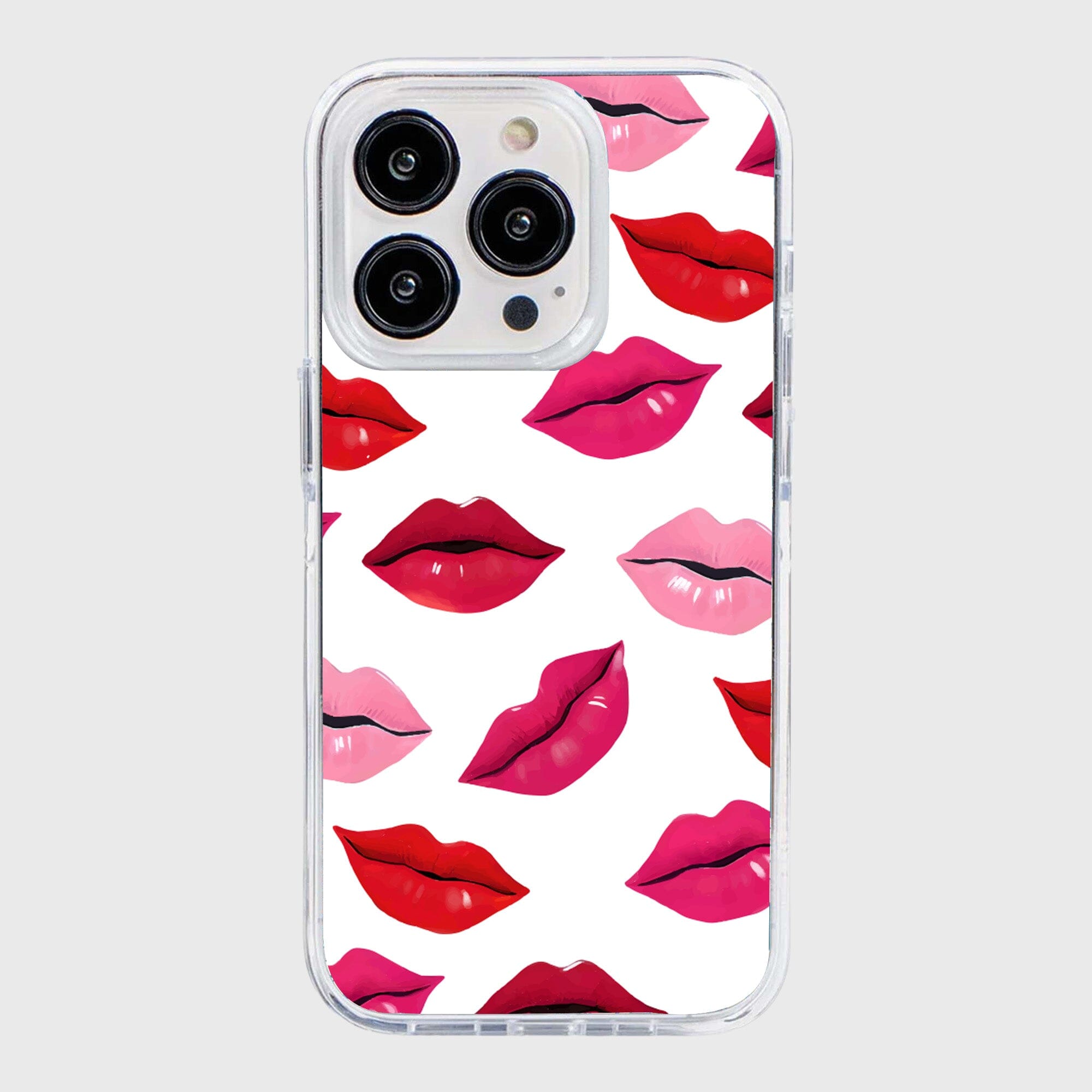 MagSafe iPhone 15 Pro Max Lips Design Clear Case