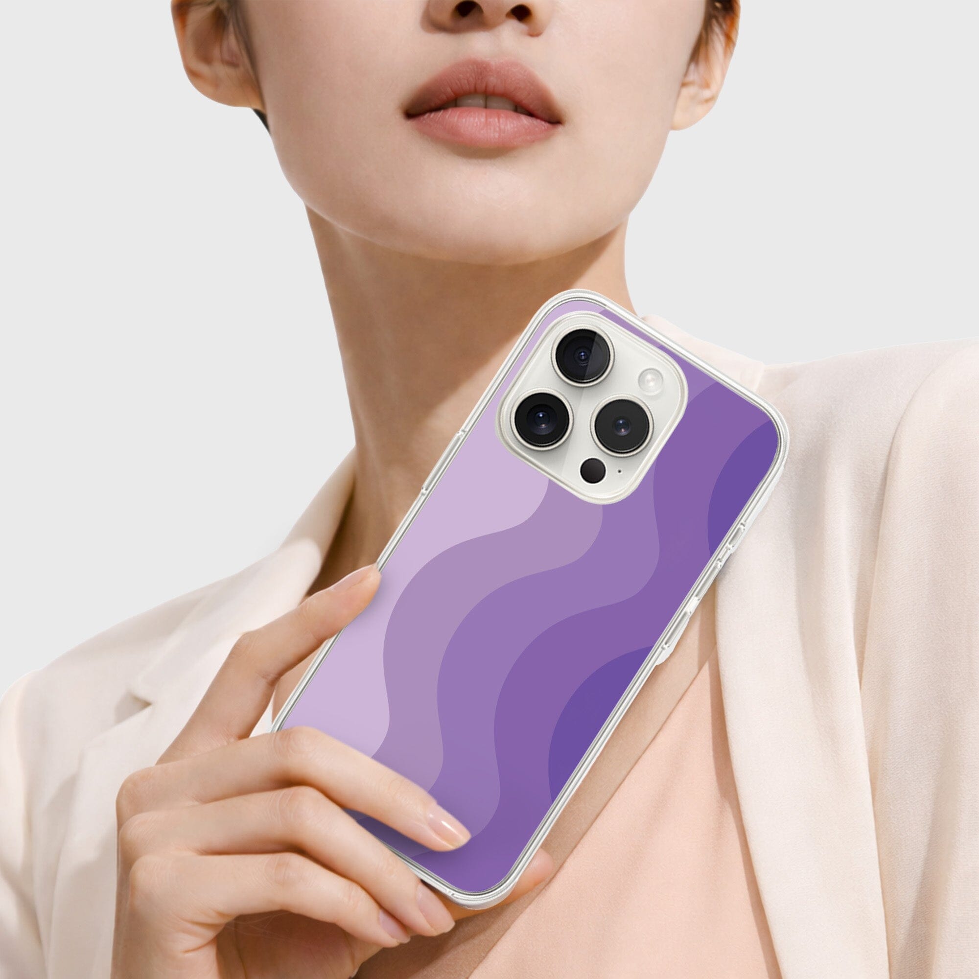 iPhone 15 Pro Max Case With MagSafe - Purple Wave