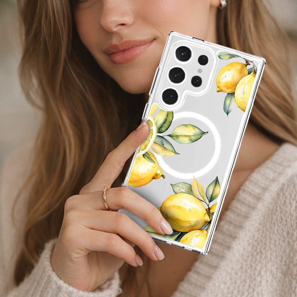 Samsung Galaxy S25 Ultra Lemons Clear Case