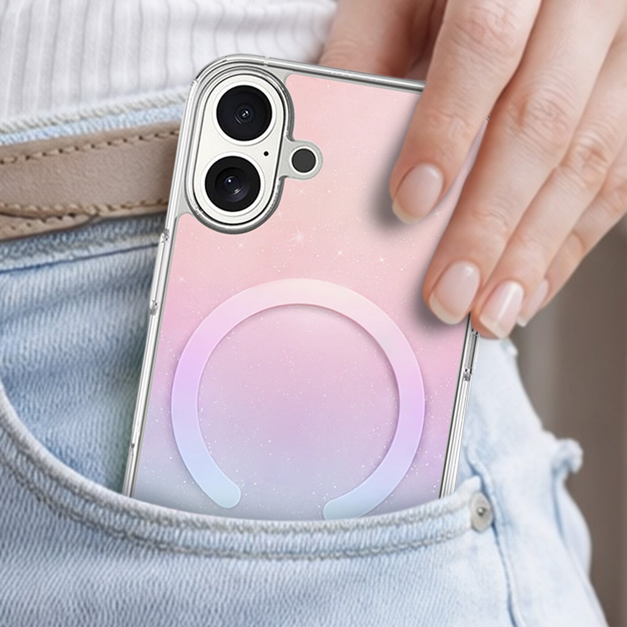 iPhone 17 Iridescent Clear Case