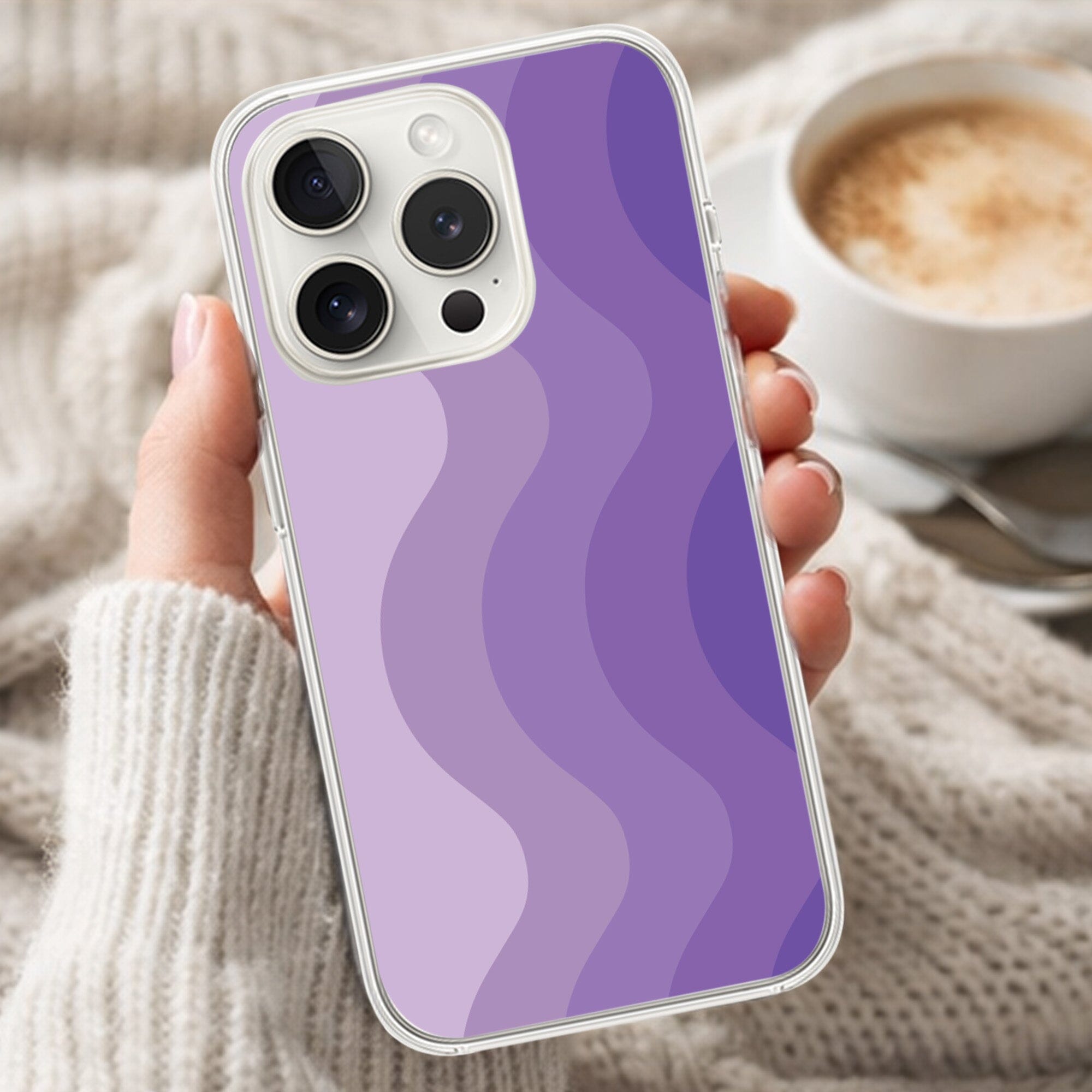 iPhone 15 Pro Max Case With MagSafe - Purple Wave