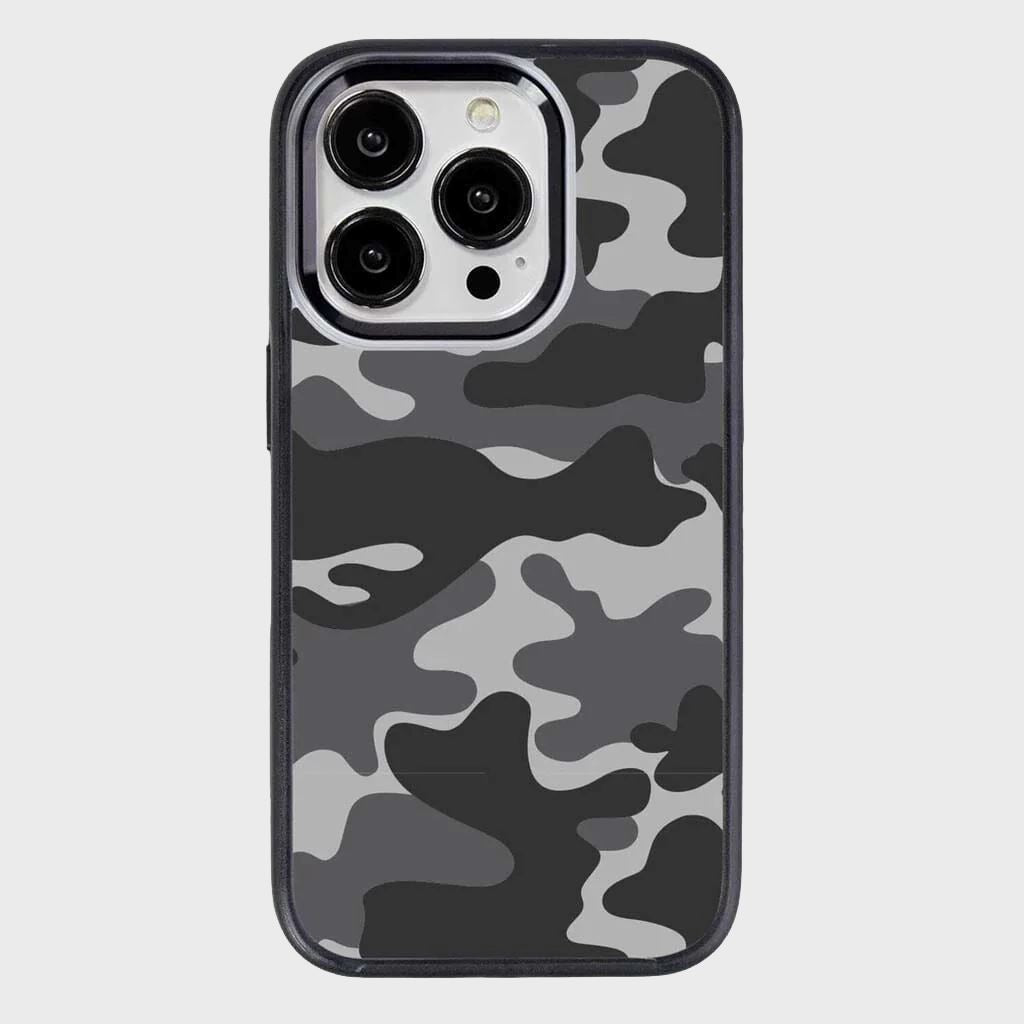 Gray iPhone 14 Pro Camo Case Caseco