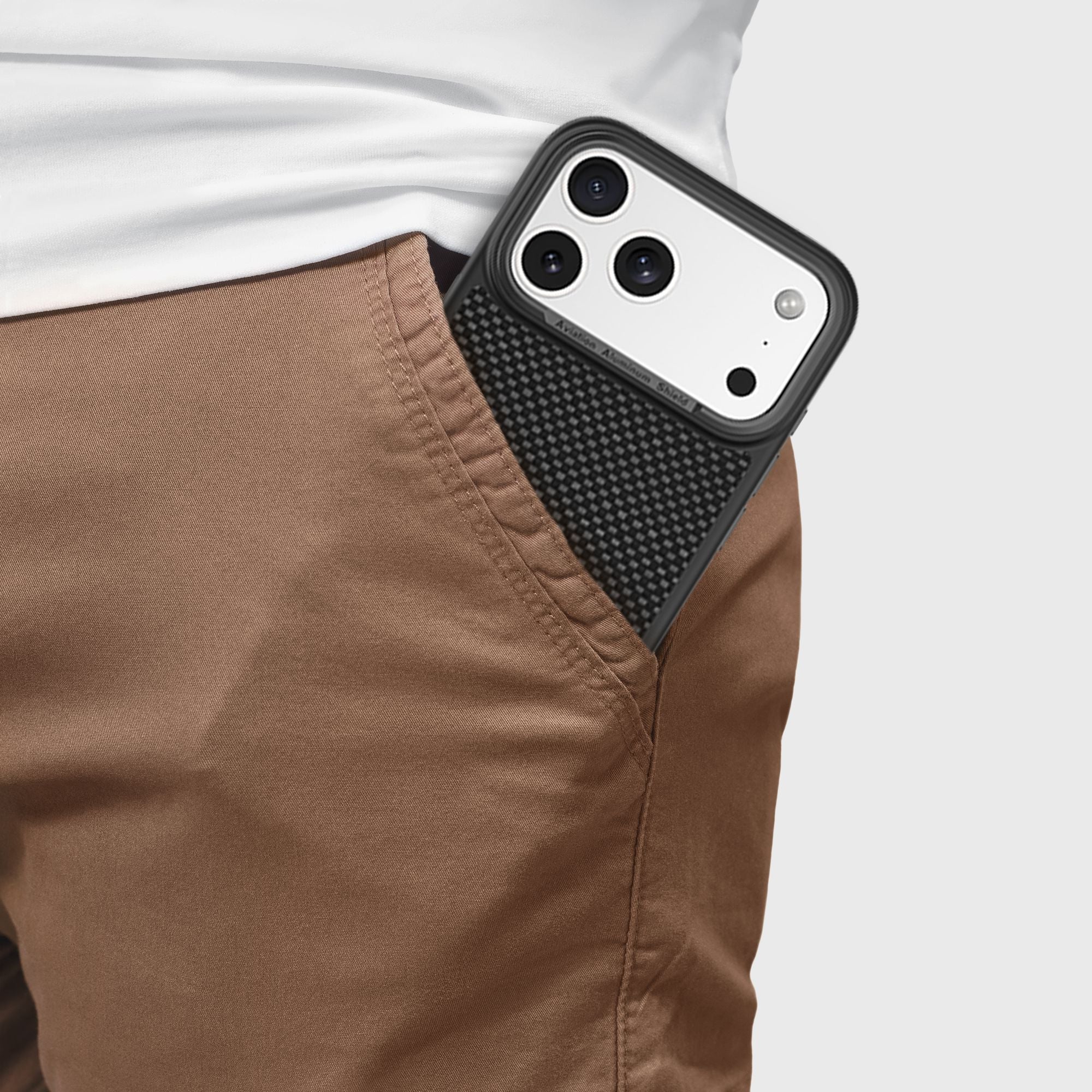 iPhone 17 Pro Max Aramid Fiber Weave Pattern Case