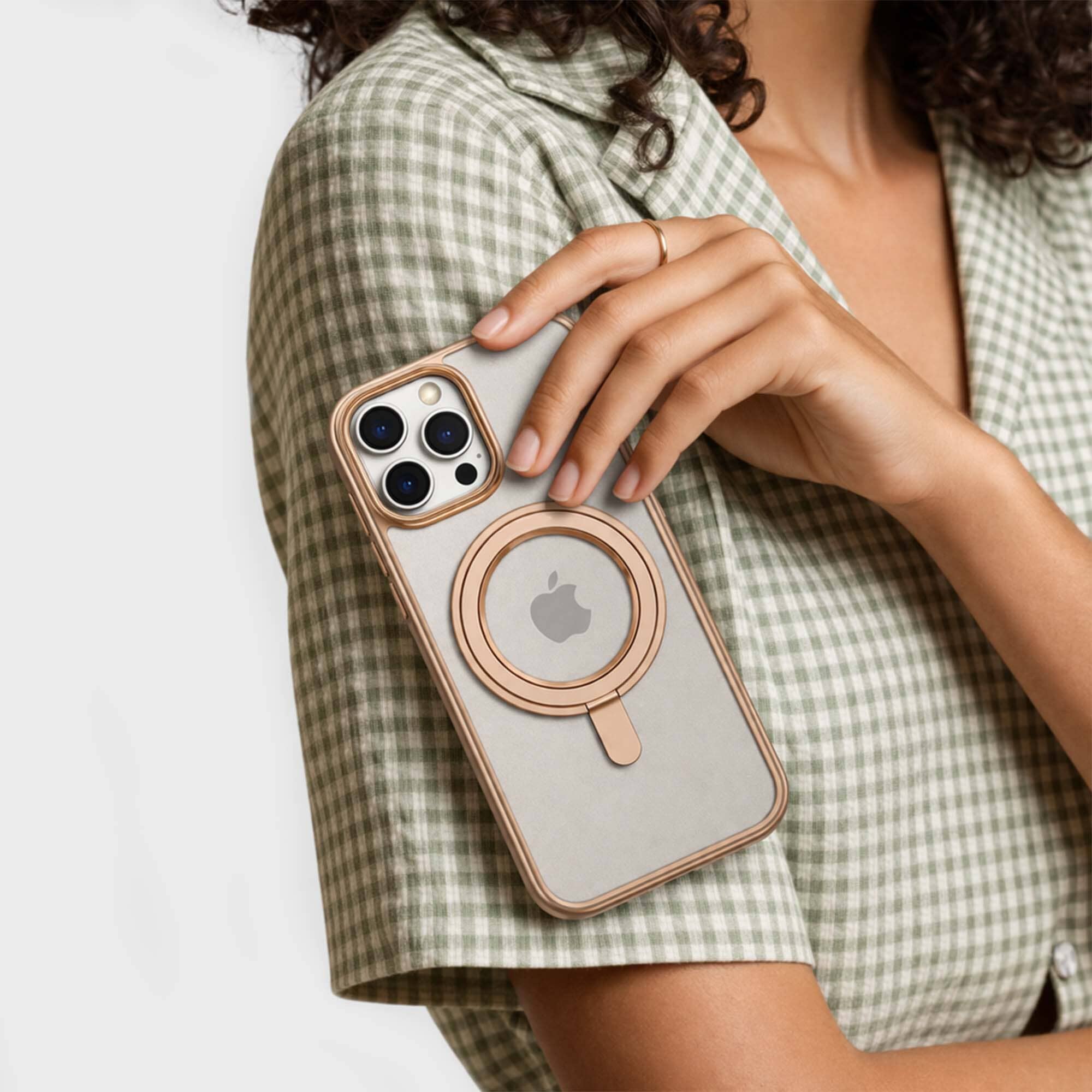 iPhone 16 Pro Max Frost Case with 360 MagSafe Kickstand