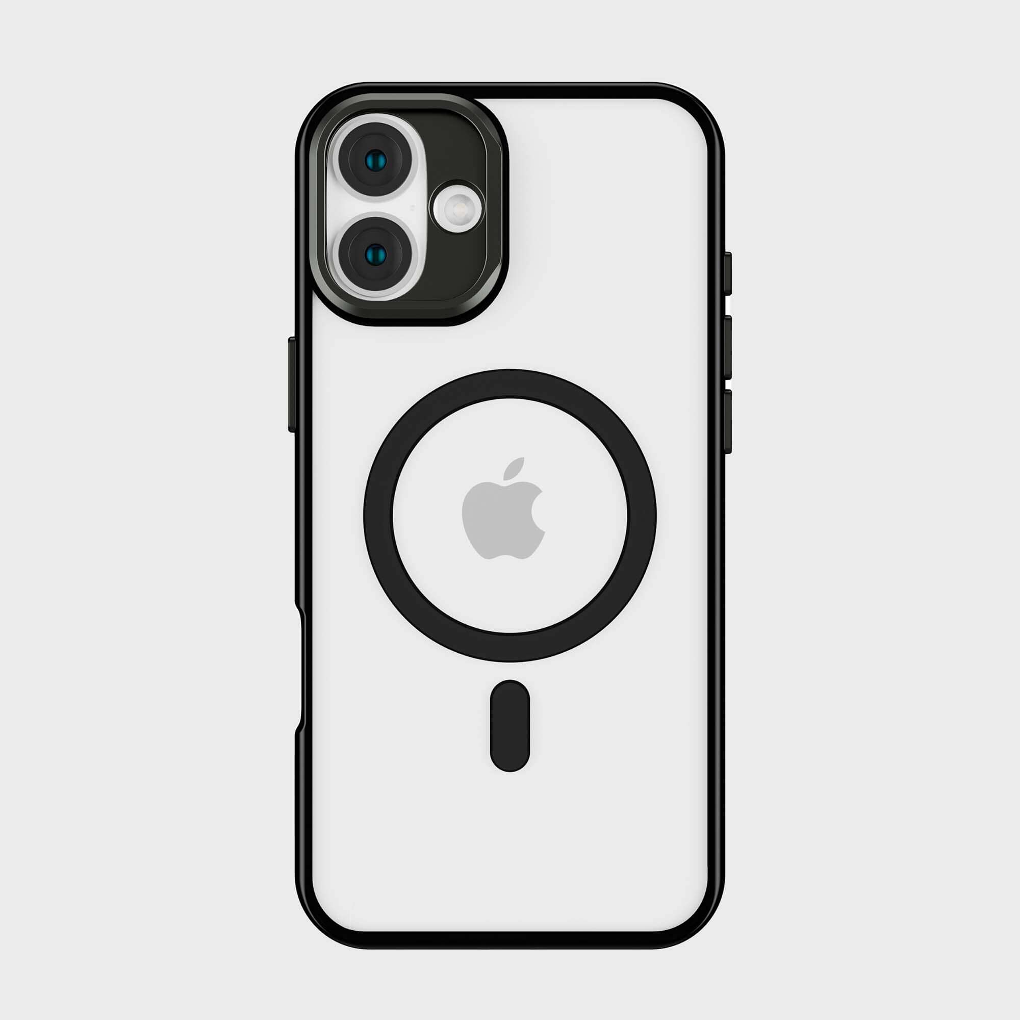 iPhone 16 Anti Yellow Clear Case with Camera Kickstand