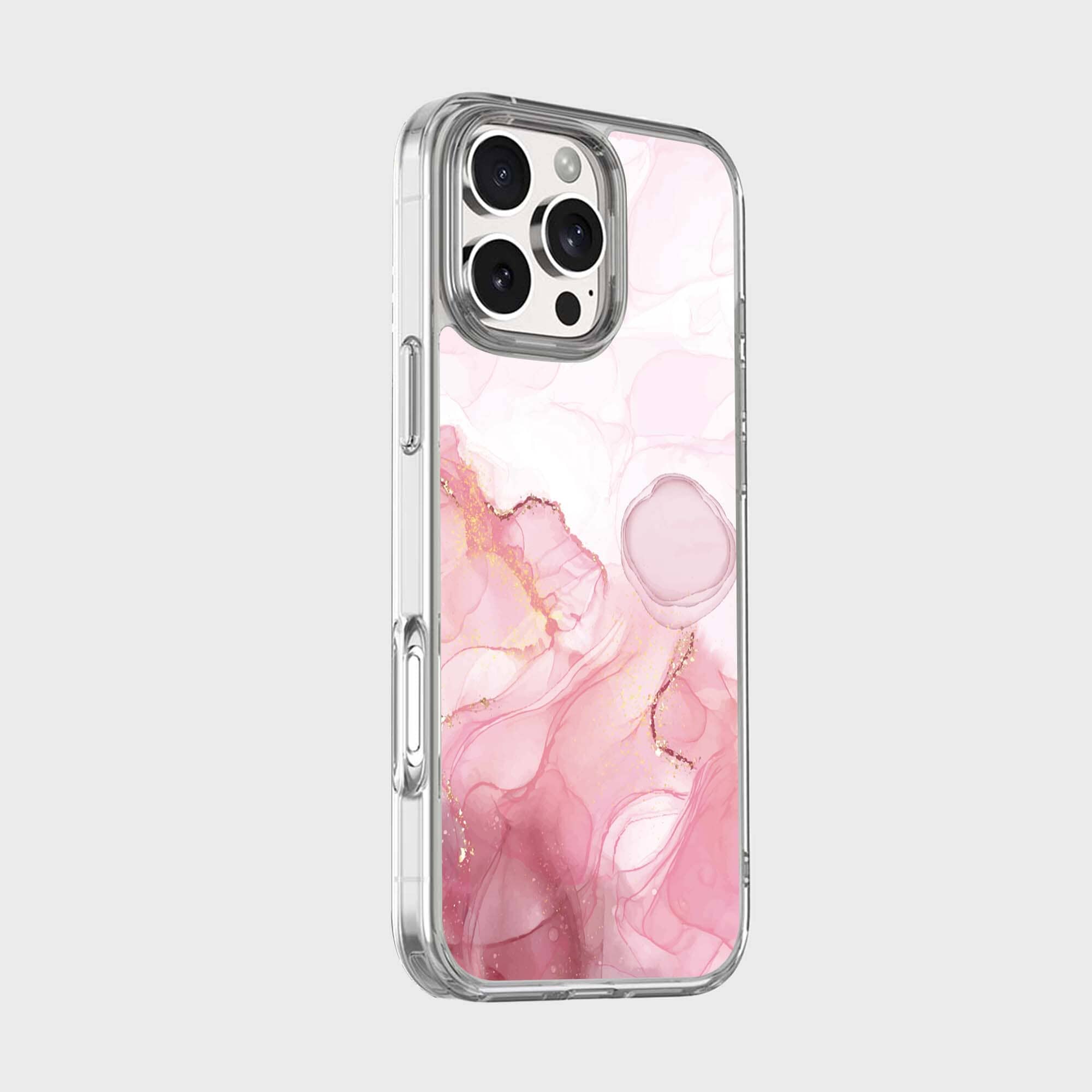 iPhone 16 Pro Max Case with MagSafe – Pink Marble iPhone 16 Pro Max Case with MagSafe – Pink Marble