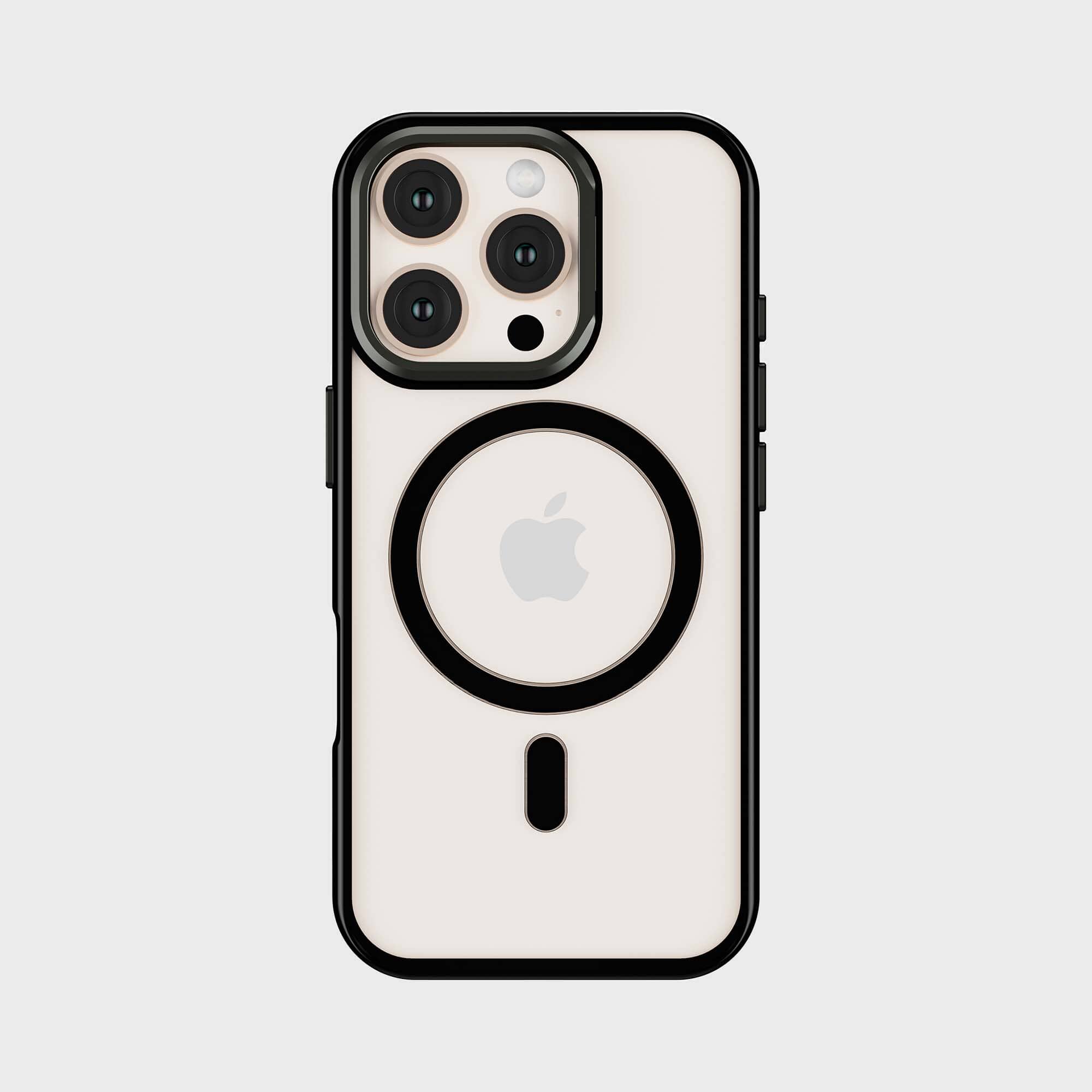 iPhone 16 Pro Max Anti Yellow Clear Case with Camera Kickstand