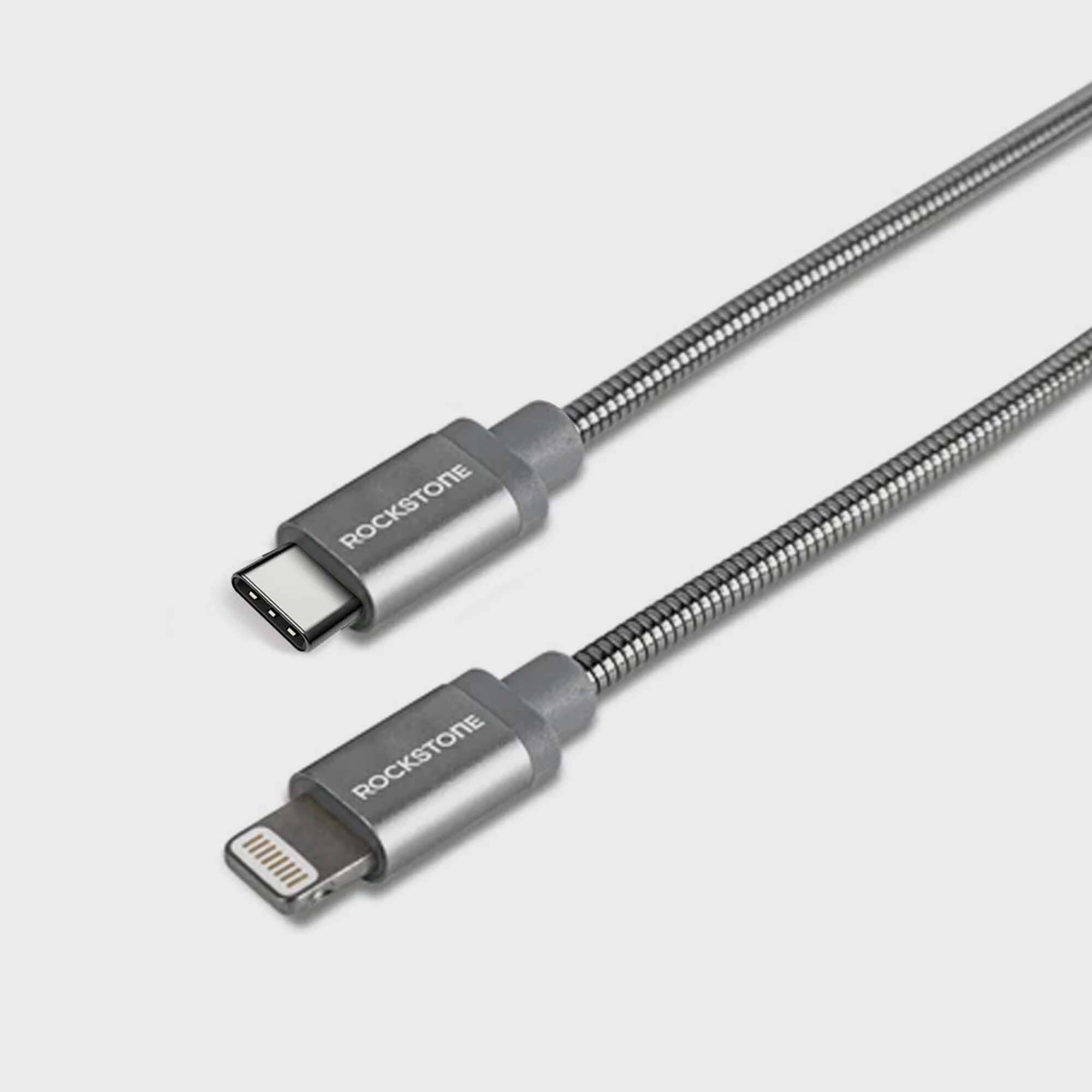 Pet Proof Metal Braided Lightning to Type-C Cable - 2 Meter