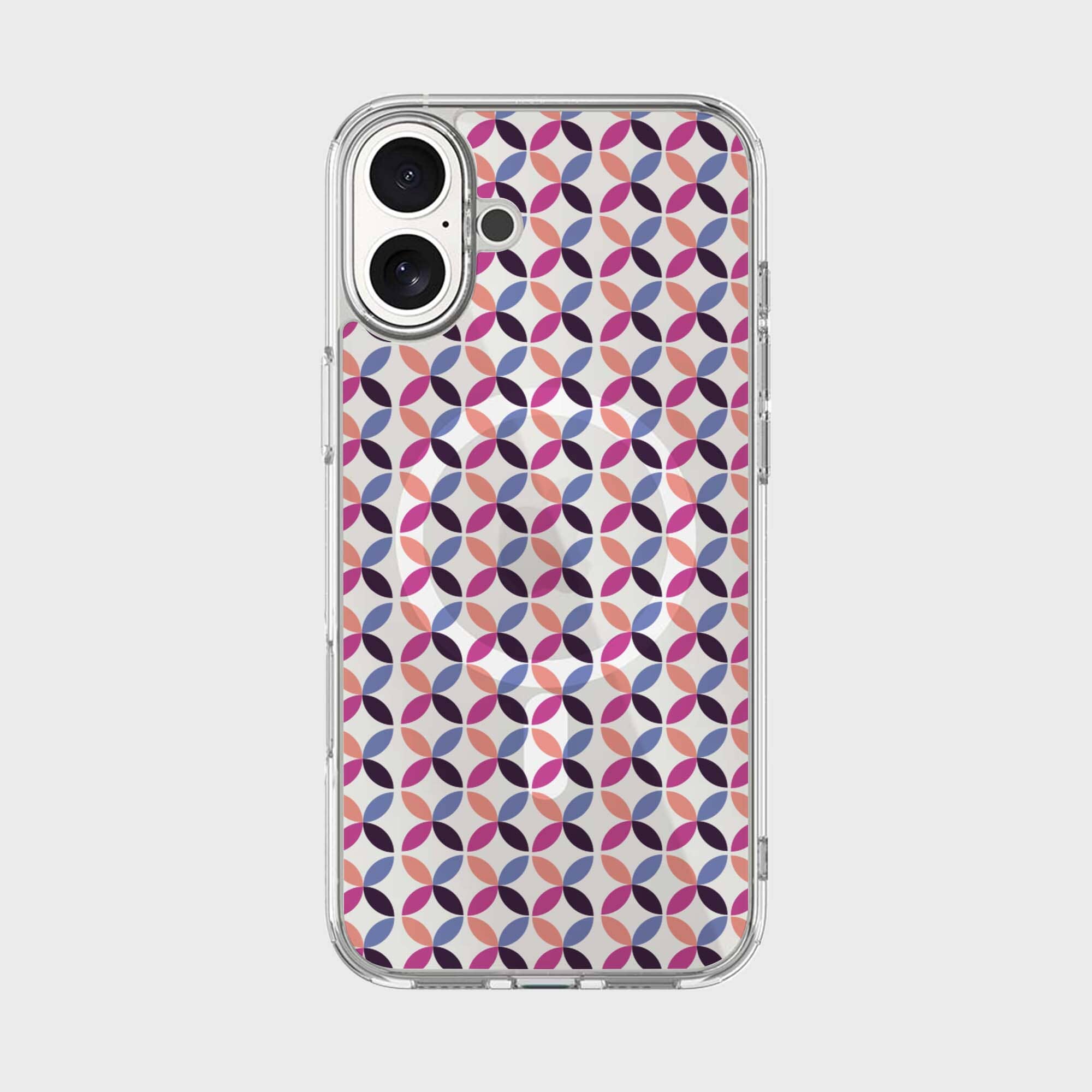 iPhone 16 Clear Case – Pink Celestial Petal Design iPhone 16 Clear Case – Pink Celestial Petal Design