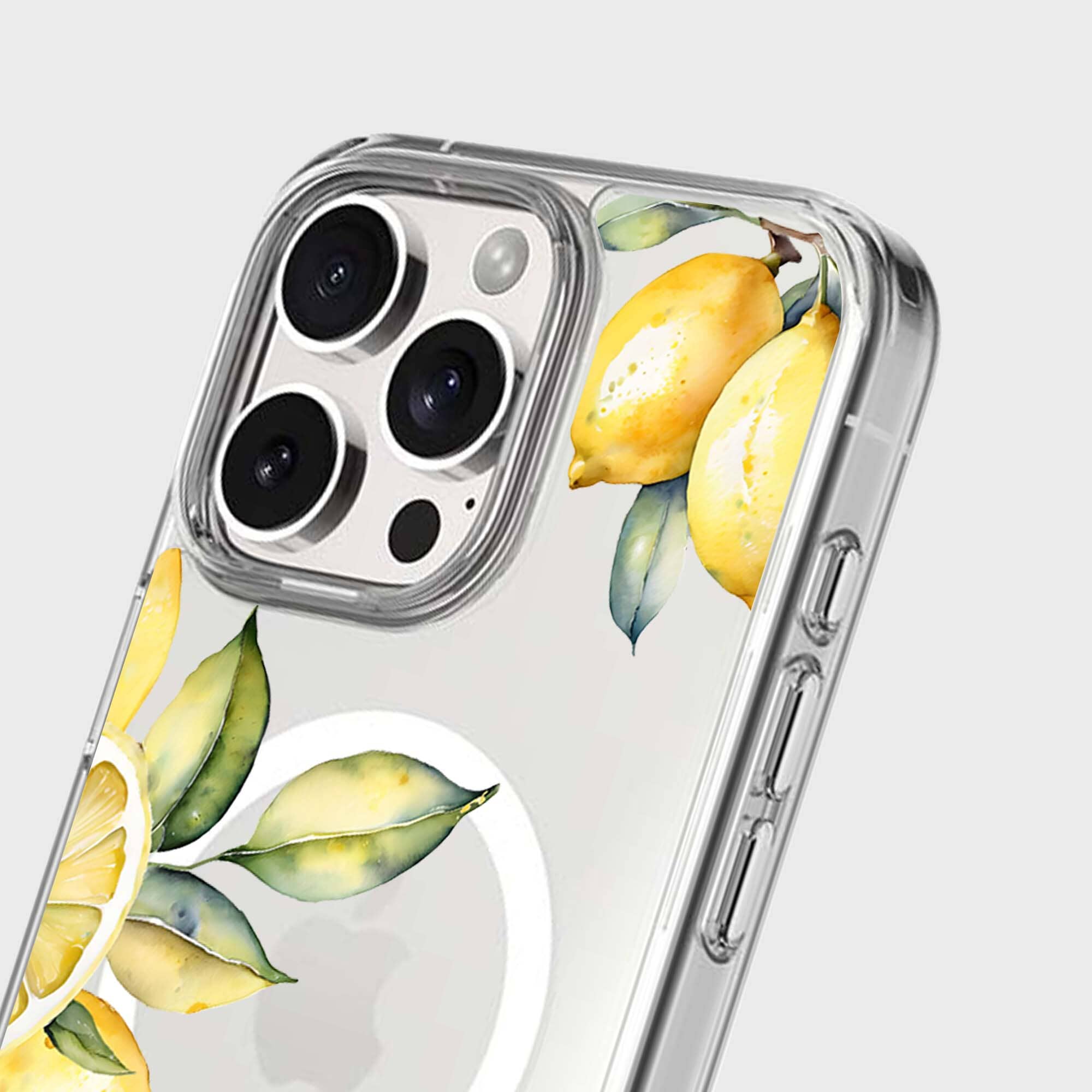 MagSafe iPhone 16 Pro Max Lemons Clear Case