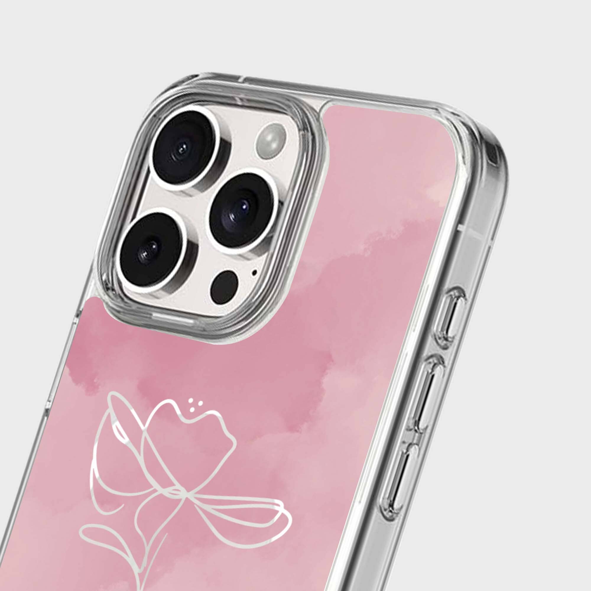 iPhone 16 Pro Case With MagSafe - Pink Flower