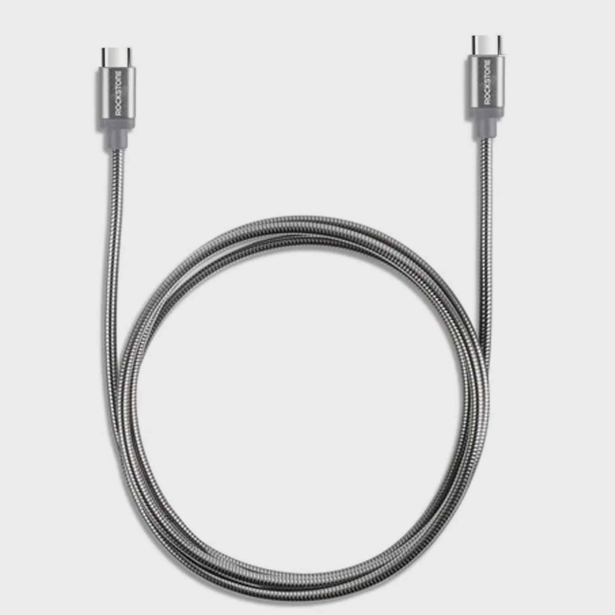 Pet Proof Metal Braided Type-C to Type-C Cable - 2 Meter