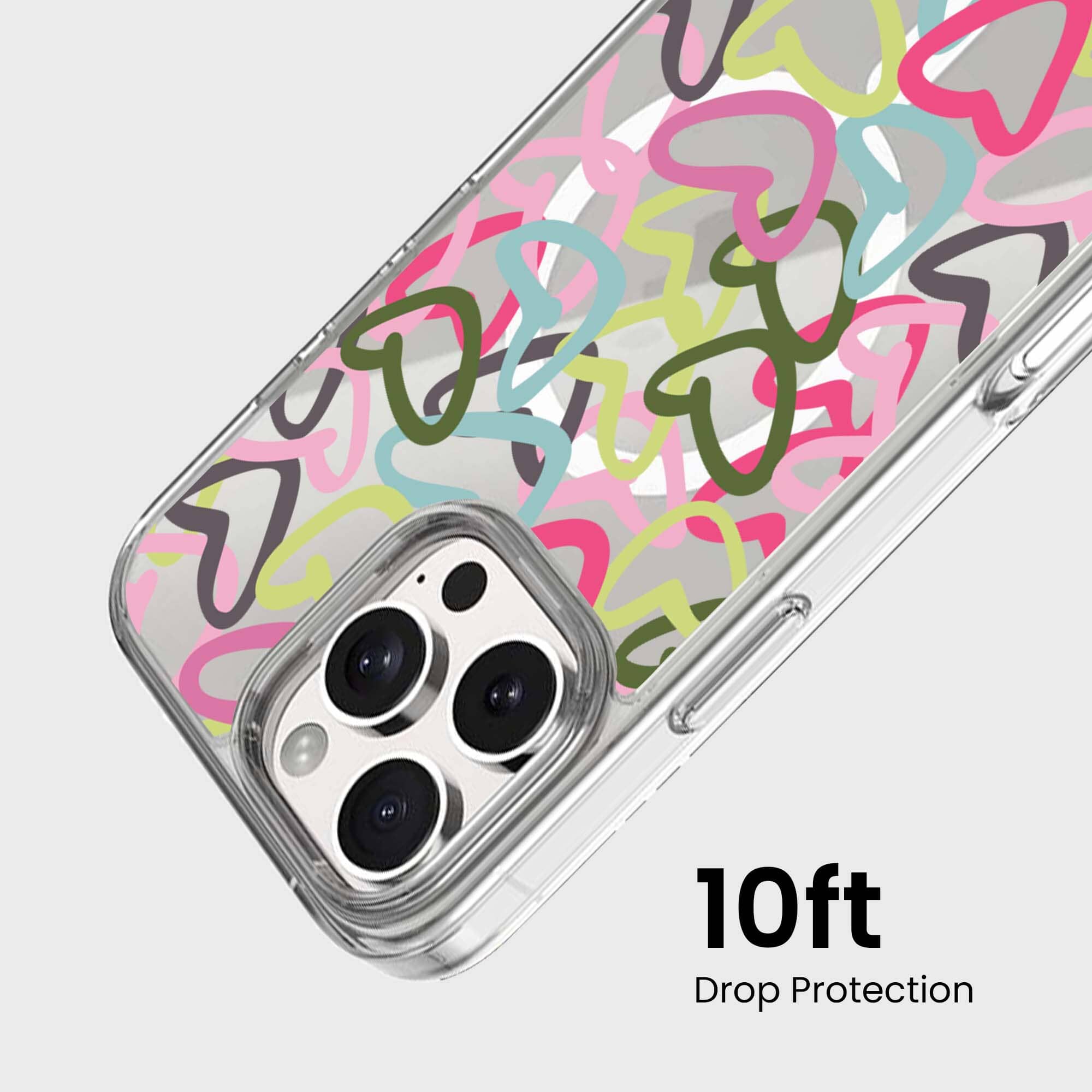 iPhone 16 Pro Clear Case - Graffiti Design