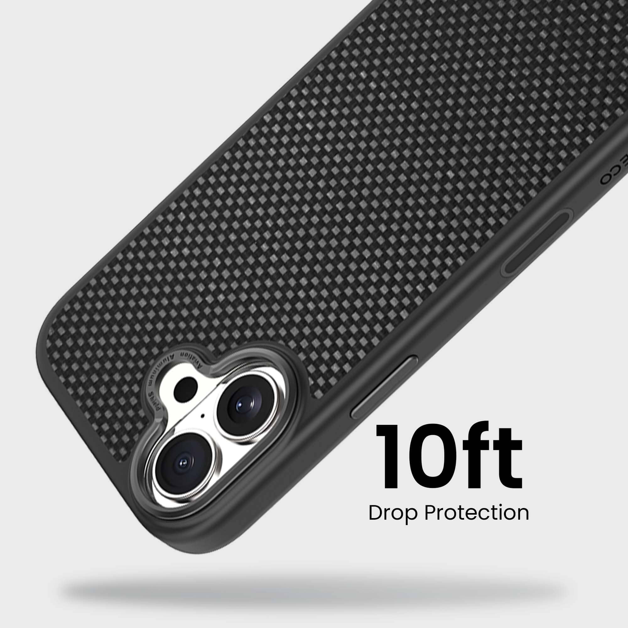 iPhone 16 Aramid Fiber Weave Pattern Case