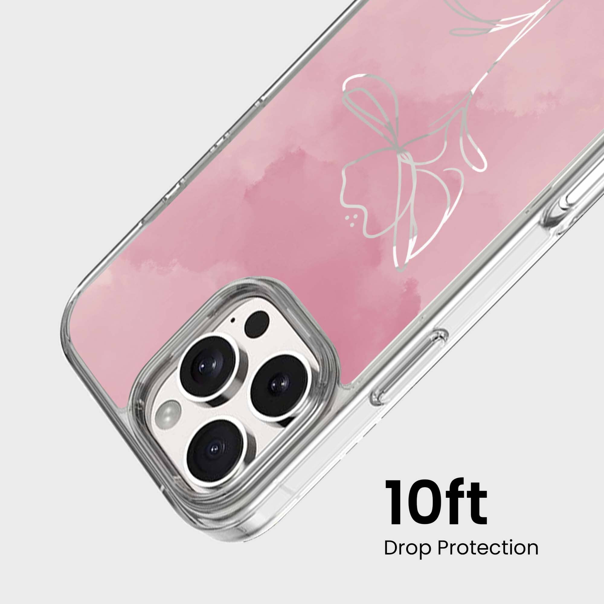 iPhone 16 Pro Case With MagSafe - Pink Flower