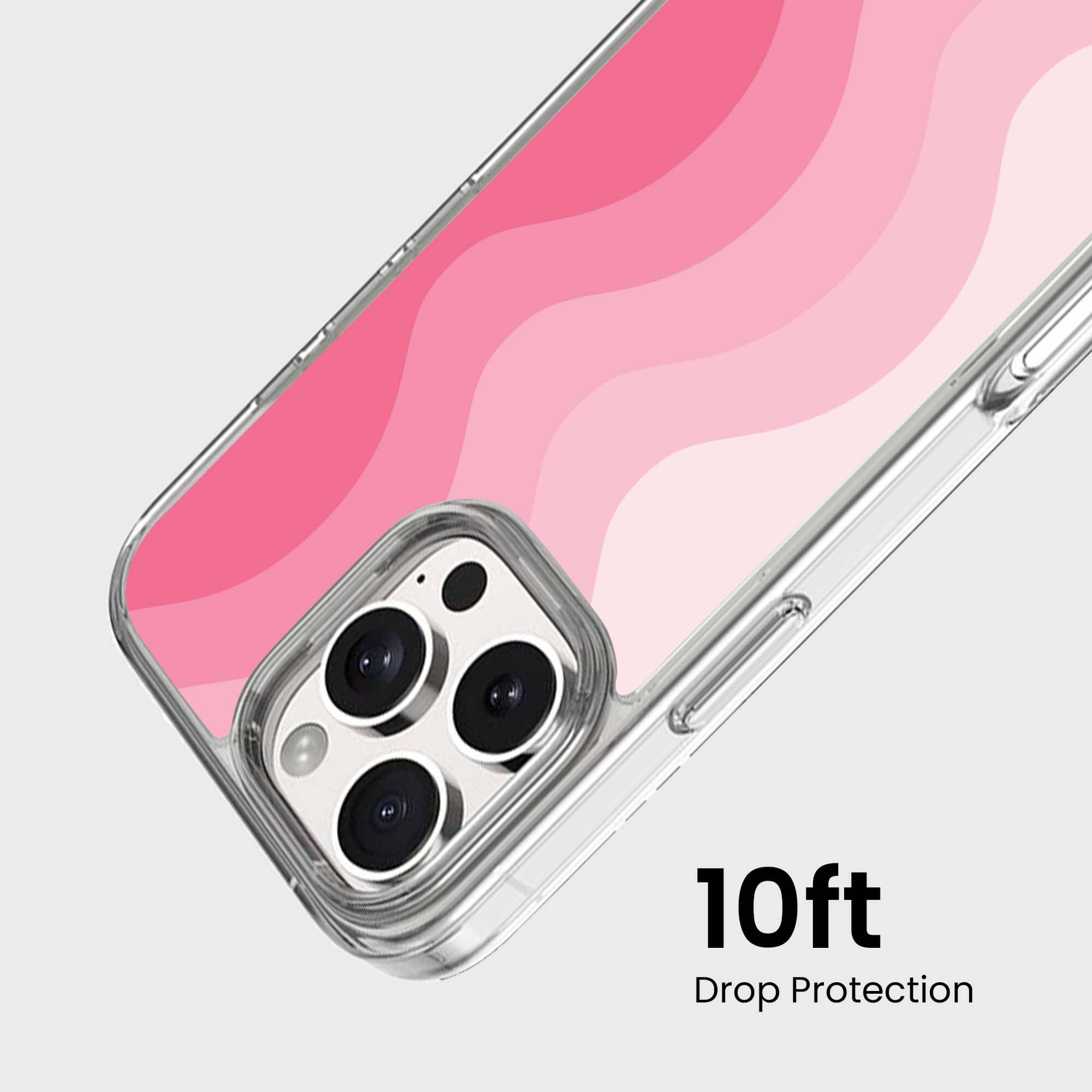 MagSafe iPhone 16 Pro Pink Wave Case