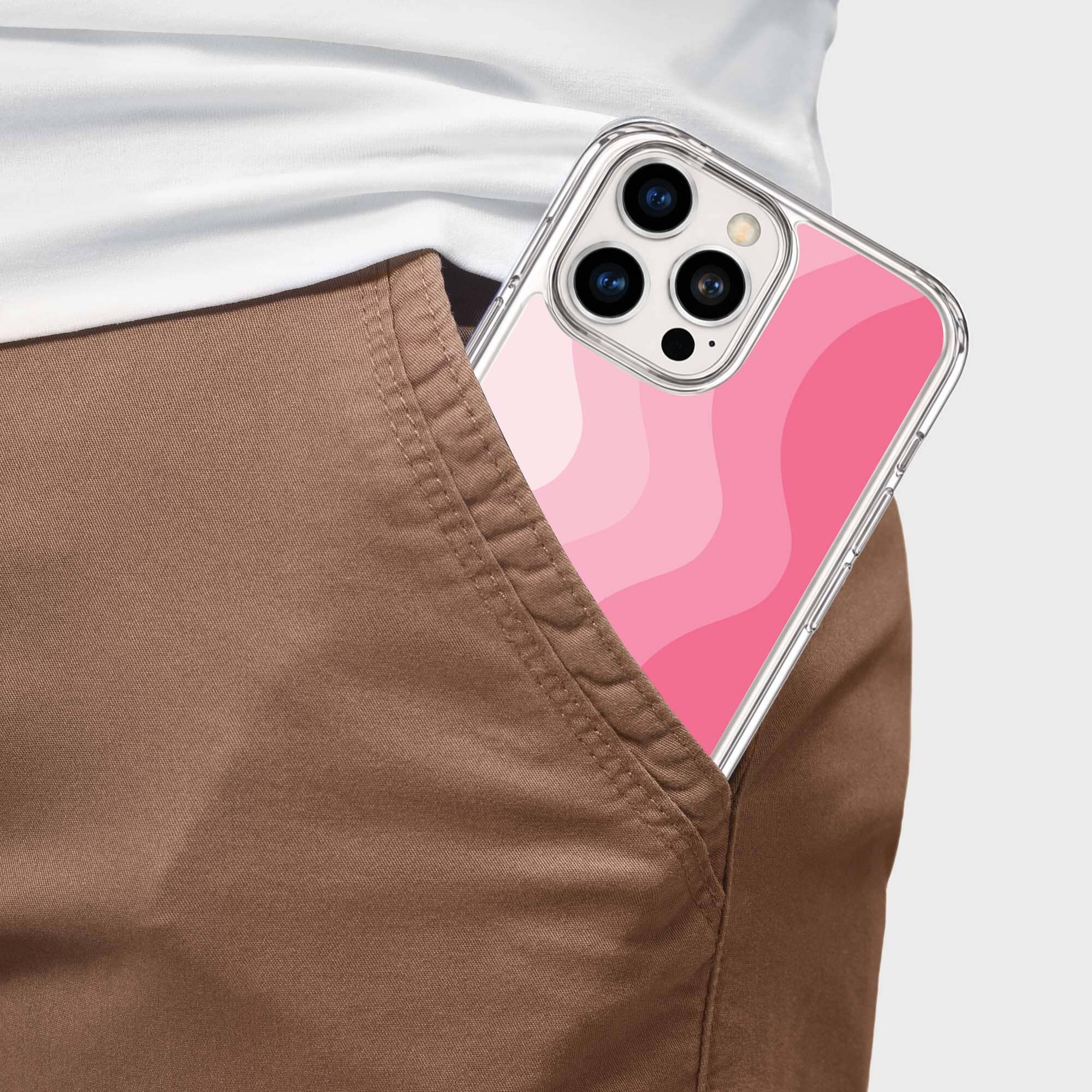 MagSafe iPhone 16 Pro Pink Wave Case