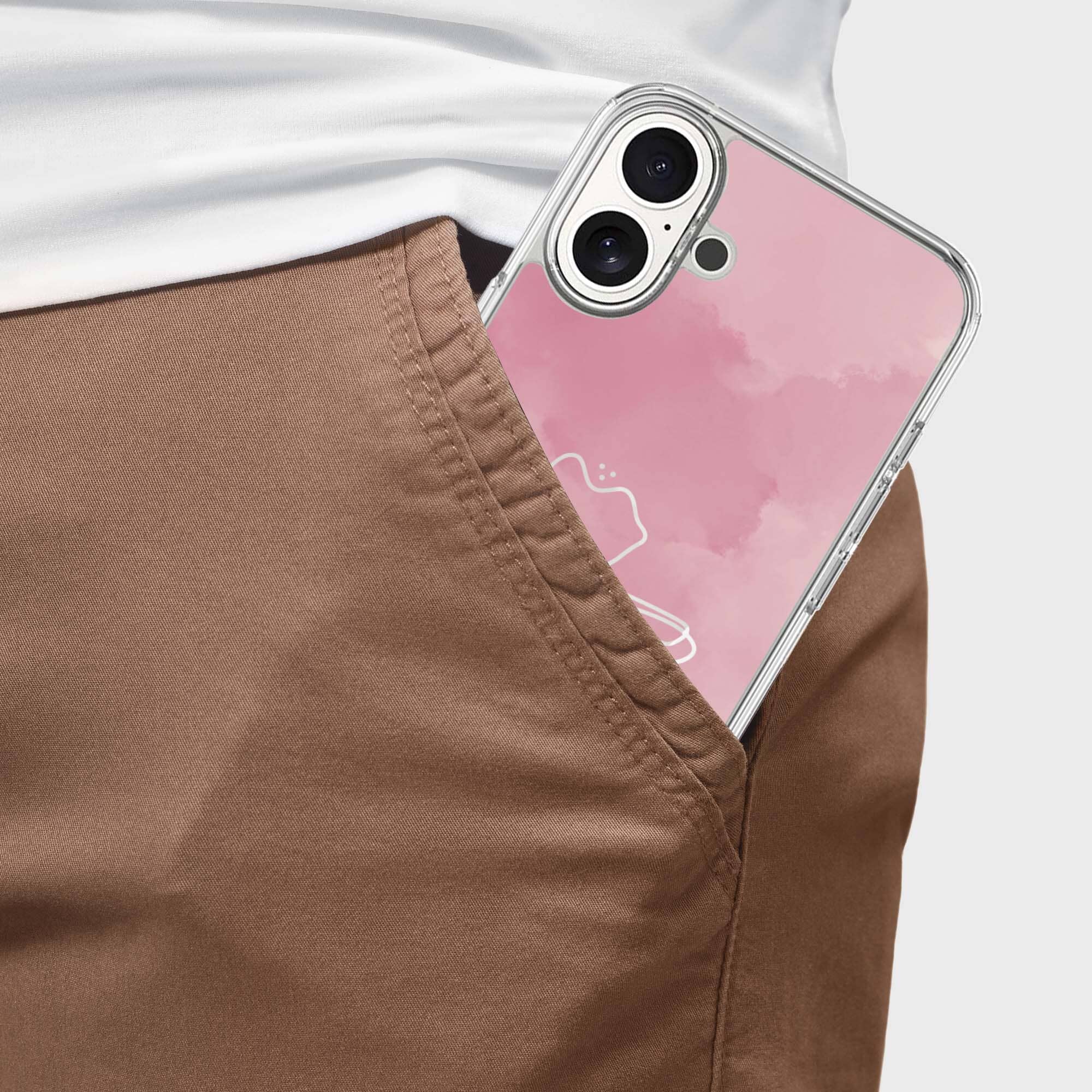 iPhone 16 Case With MagSafe - Pink Flower