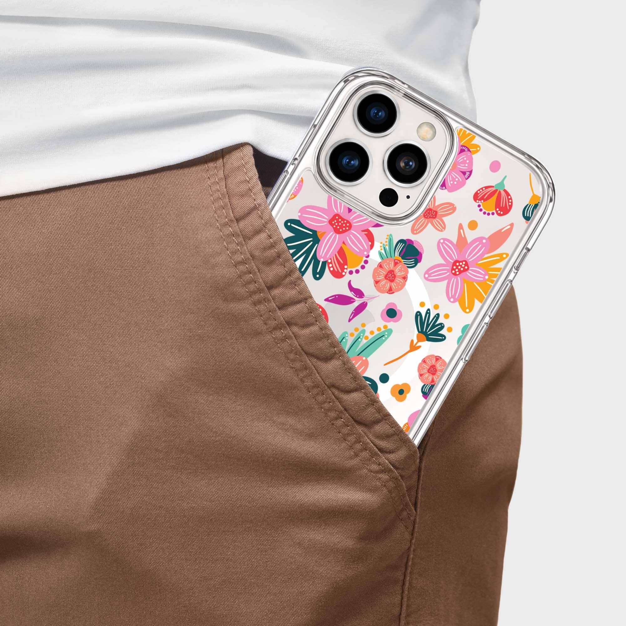 iPhone 16 Pro Case With MagSafe - Spring Flower