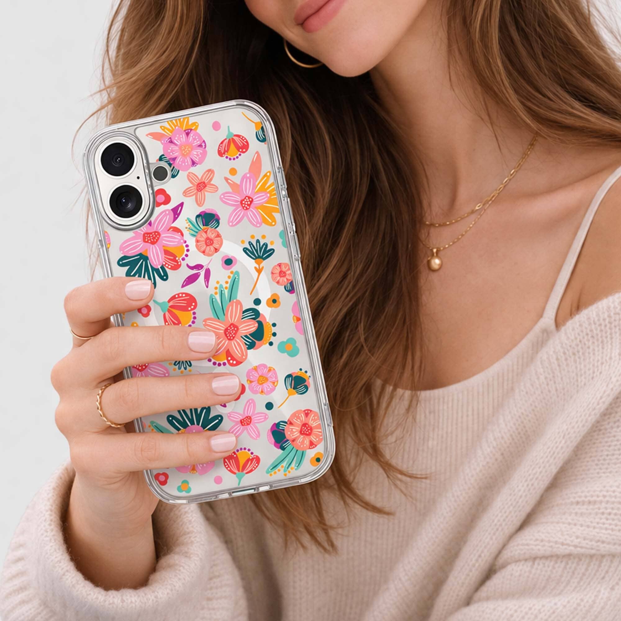iPhone 16 Case With MagSafe - Spring Flower