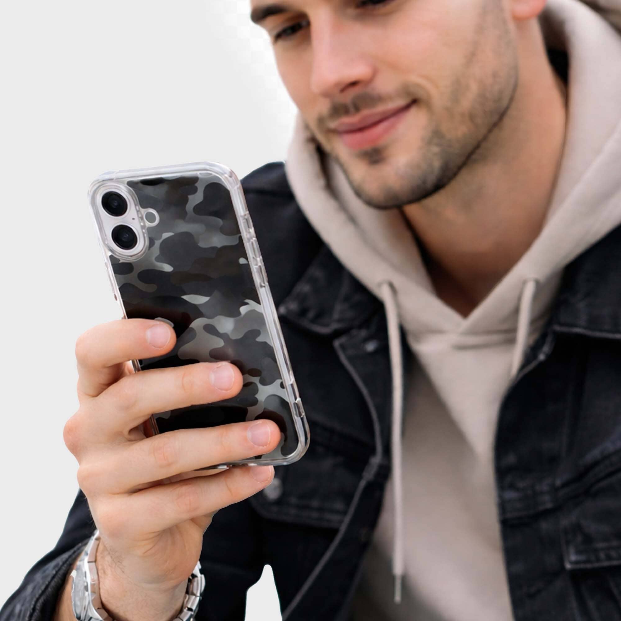 iPhone 16 Case With MagSafe - Black Camo