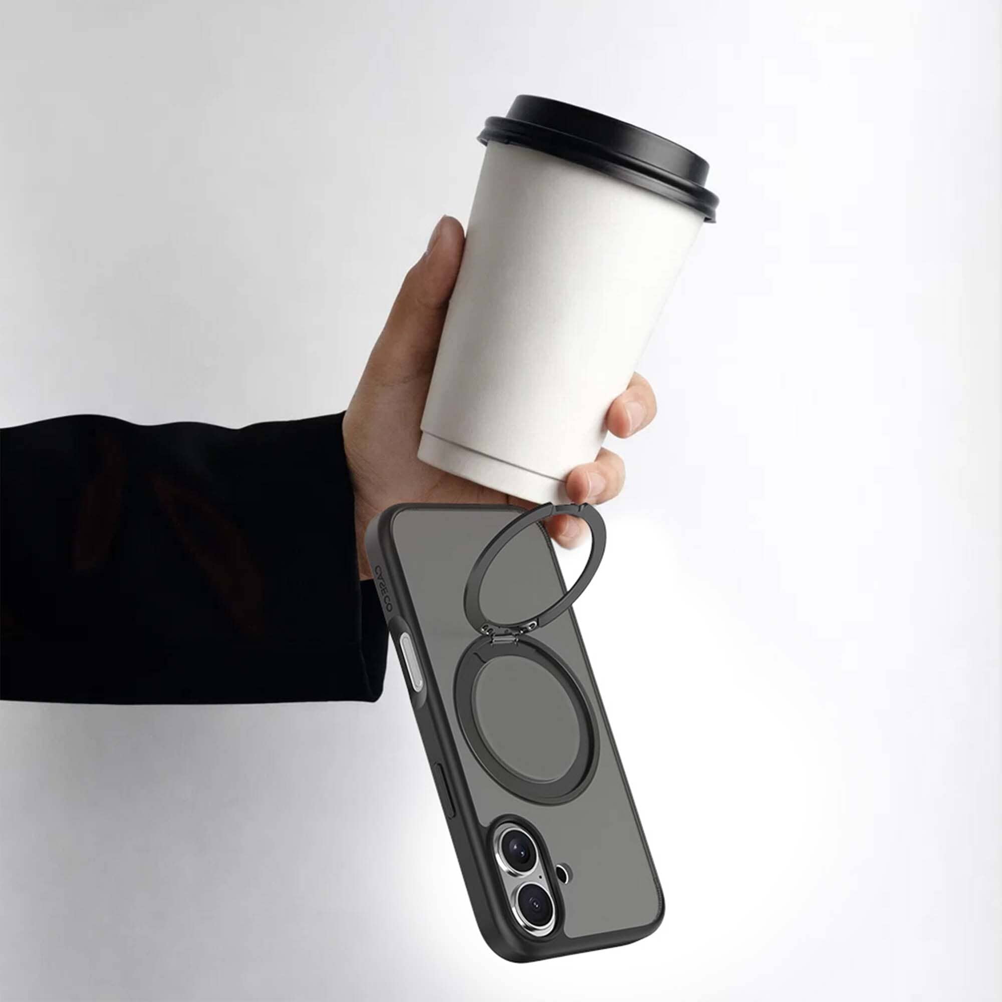 iPhone 16 Frost Case with 360 MagSafe Kickstand