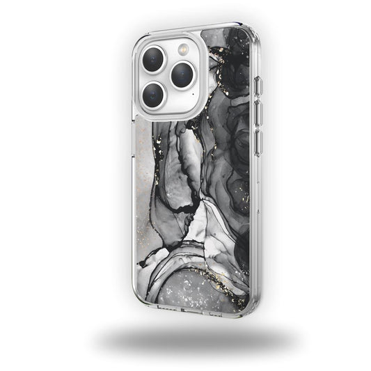 iPhone 15 Pro Case With MagSafe - Black Marble