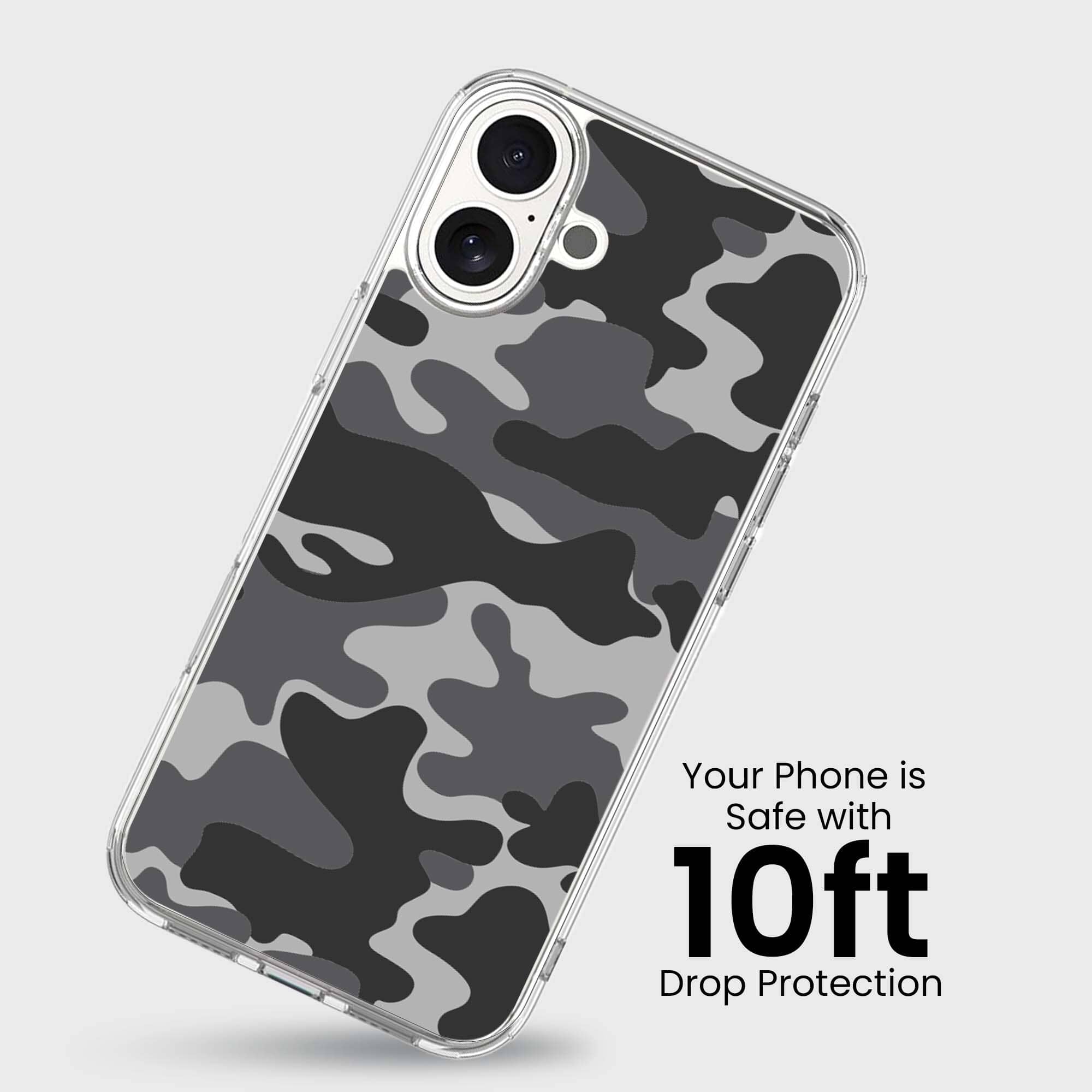 iPhone 16 Case With MagSafe - Black Camo
