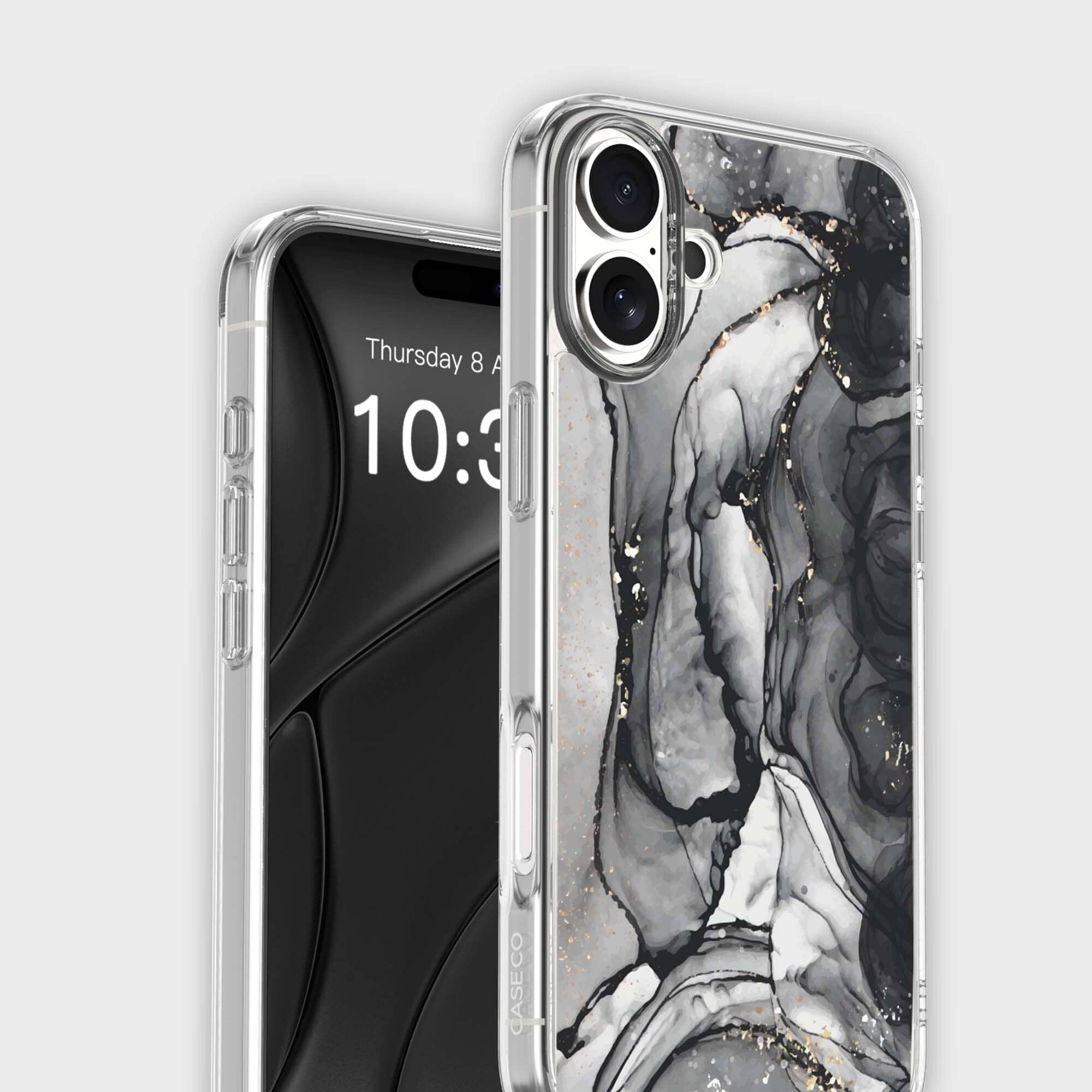 iPhone 16 Case With MagSafe - Black Marble