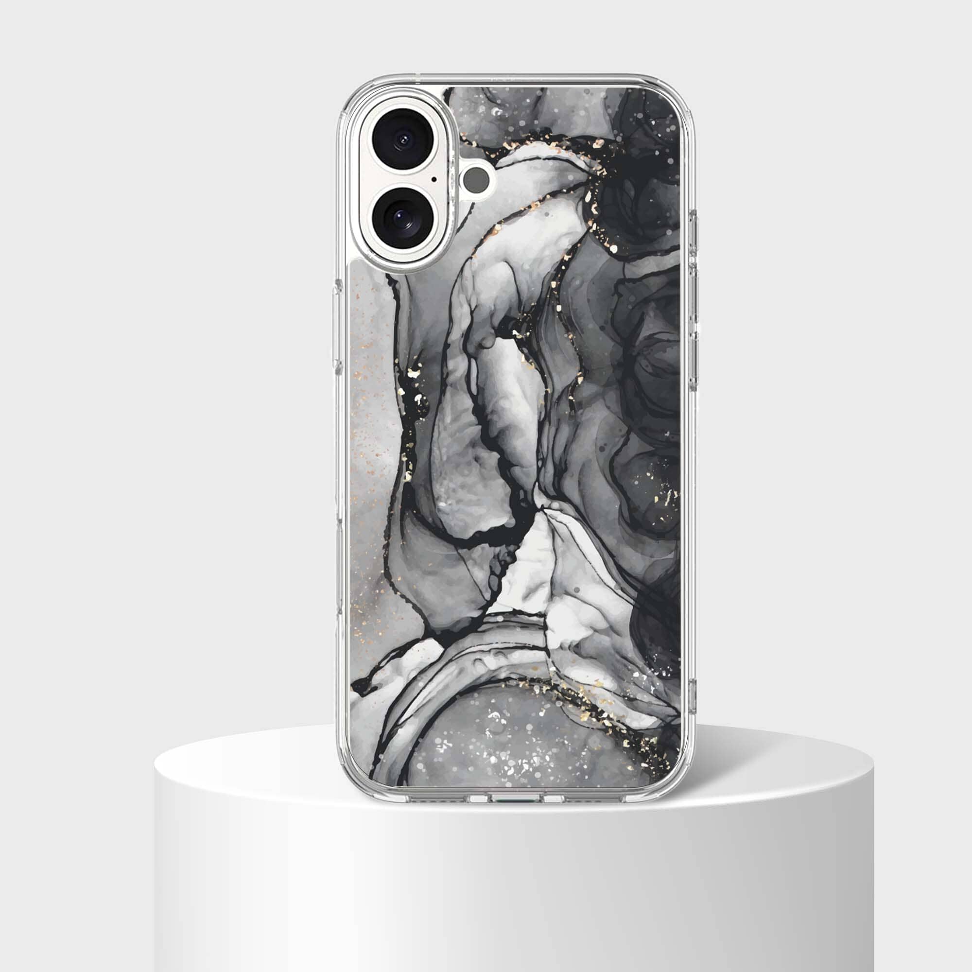 iPhone 16 Case With MagSafe - Black Marble