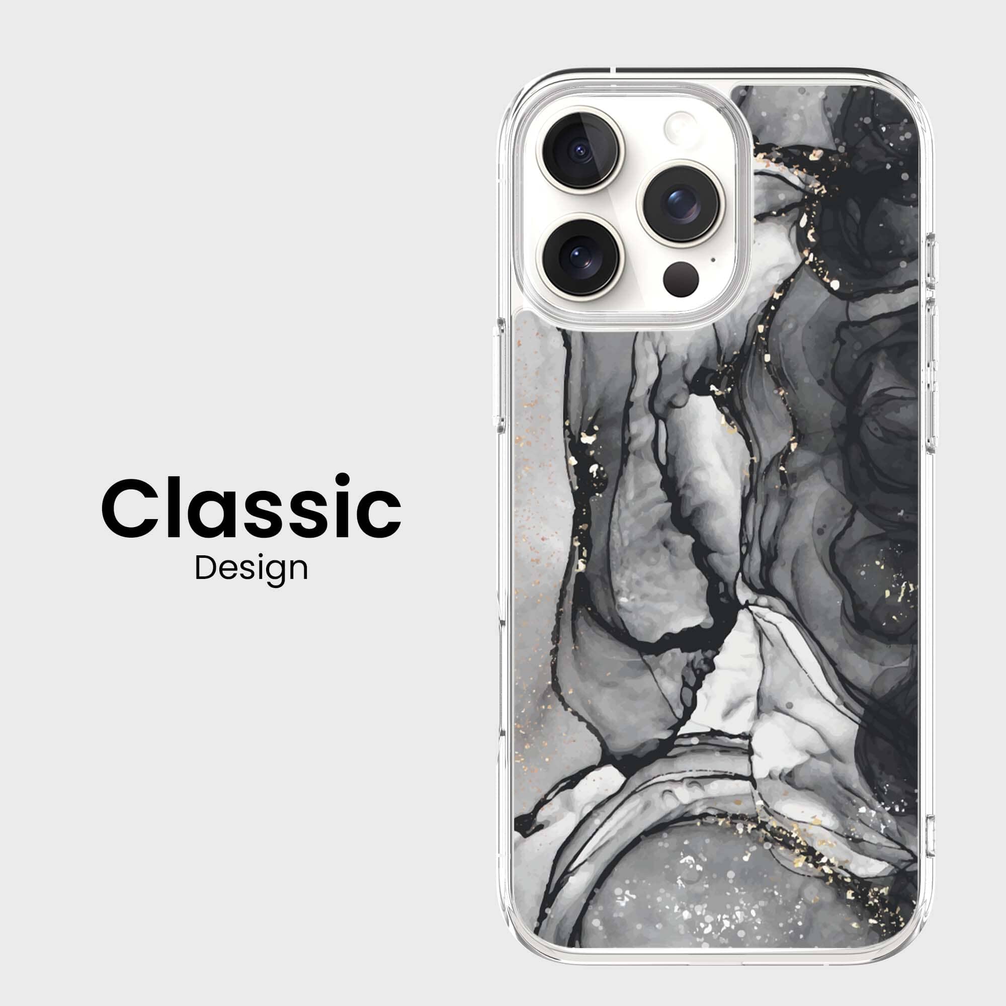 iPhone 16 Pro Case With MagSafe - Black Marble