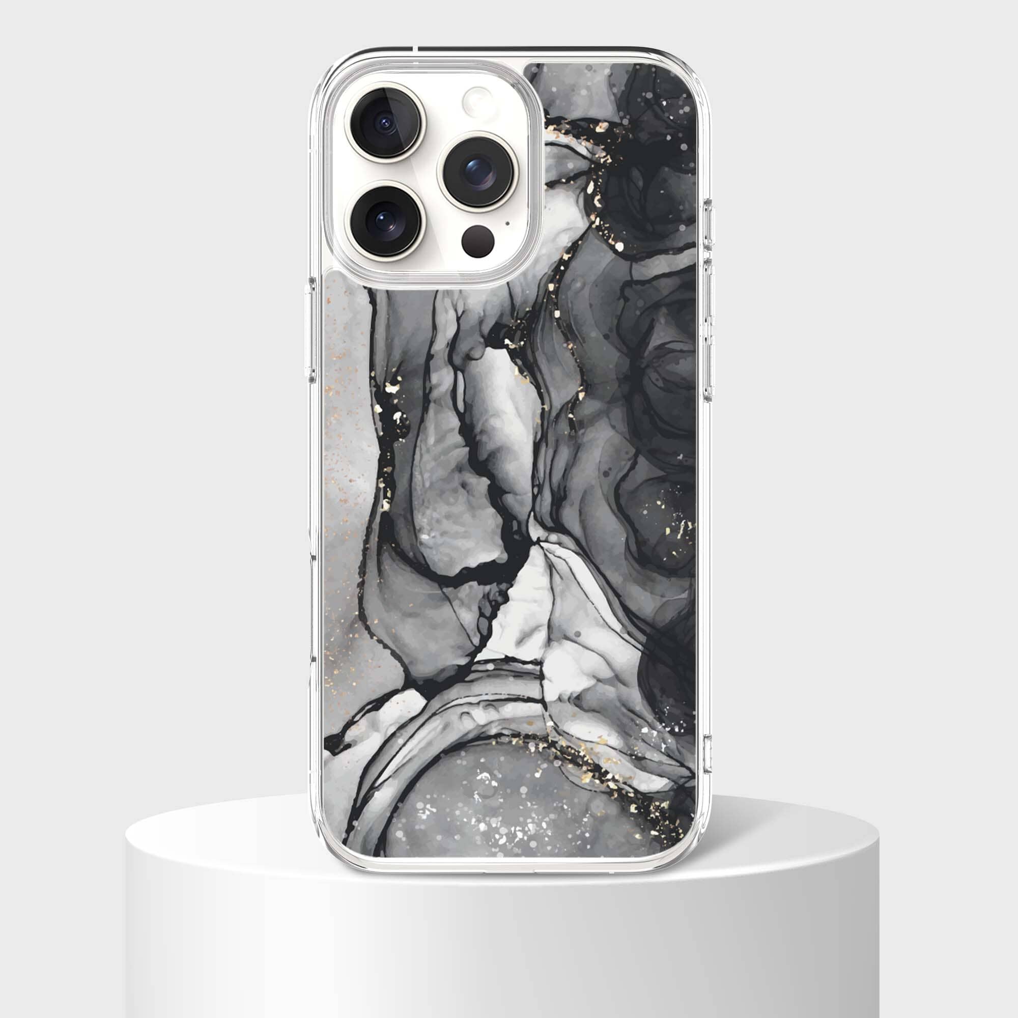 iPhone 16 Pro Case With MagSafe - Black Marble