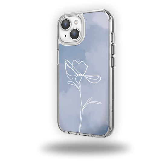 MagSafe iPhone 13 Blue Flower Case