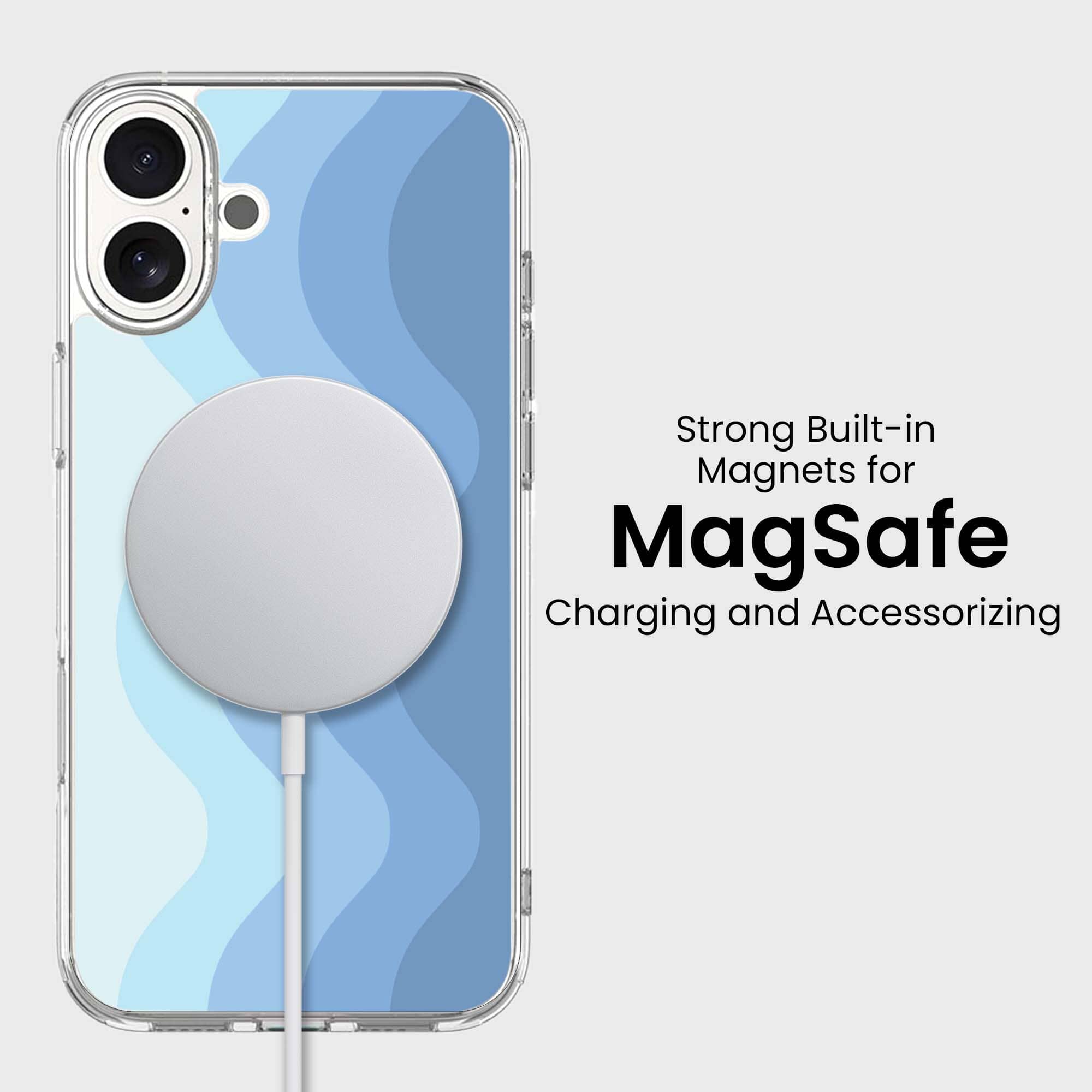 iPhone 16 Case With MagSafe - Blue Wave