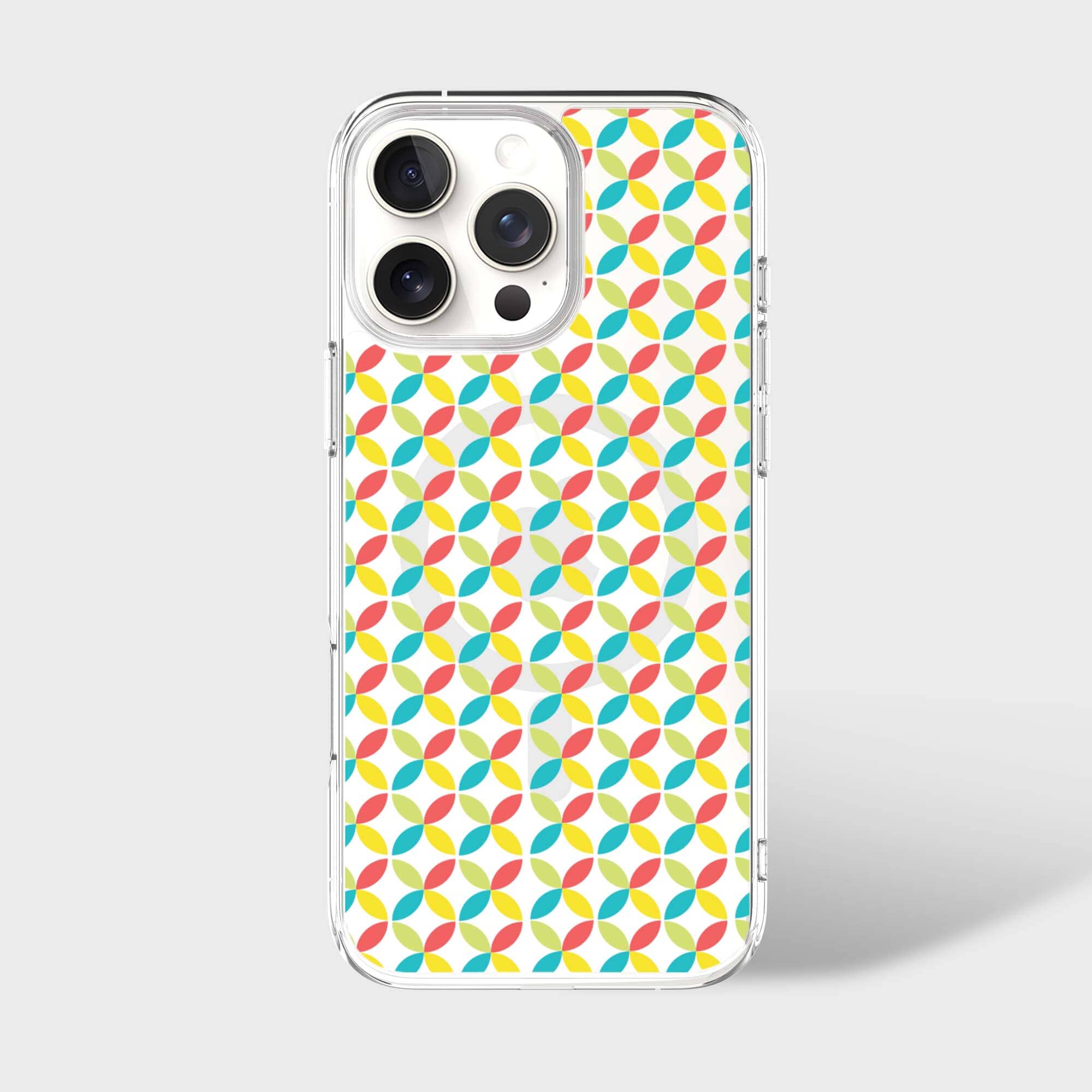 iPhone 16 Pro Clear Case - Yellow Celestial Petal Design