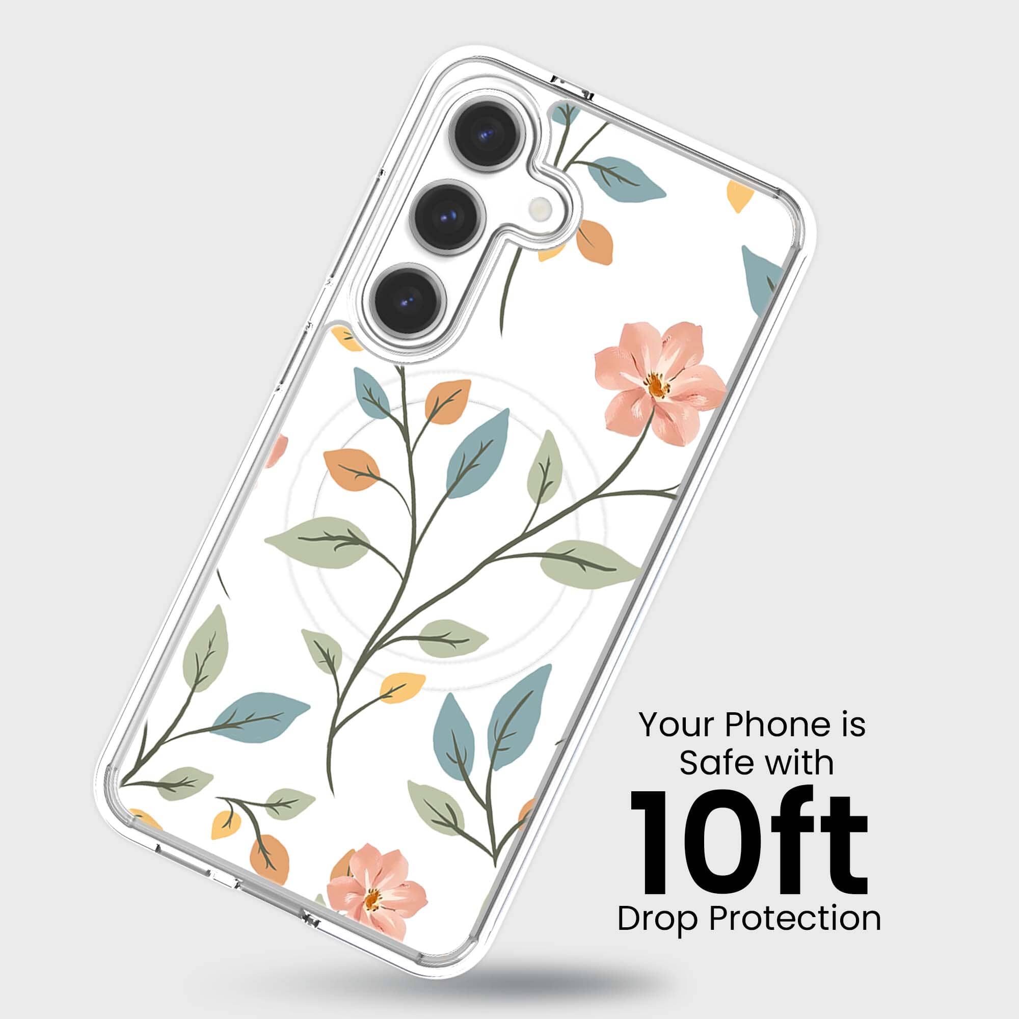 Samsung Galaxy S25 Easter Floral Clear Case