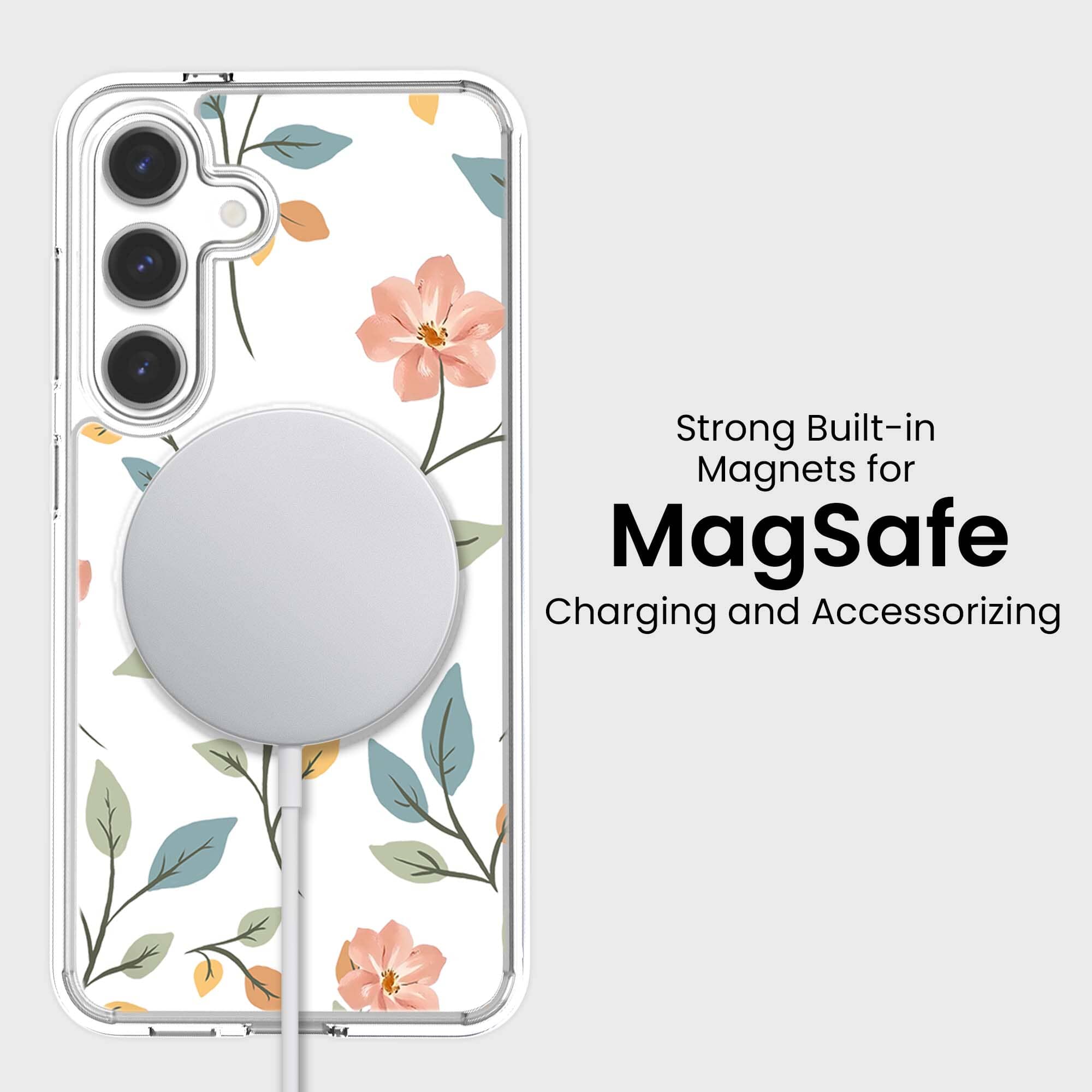 Samsung Galaxy S25 Easter Floral Clear Case